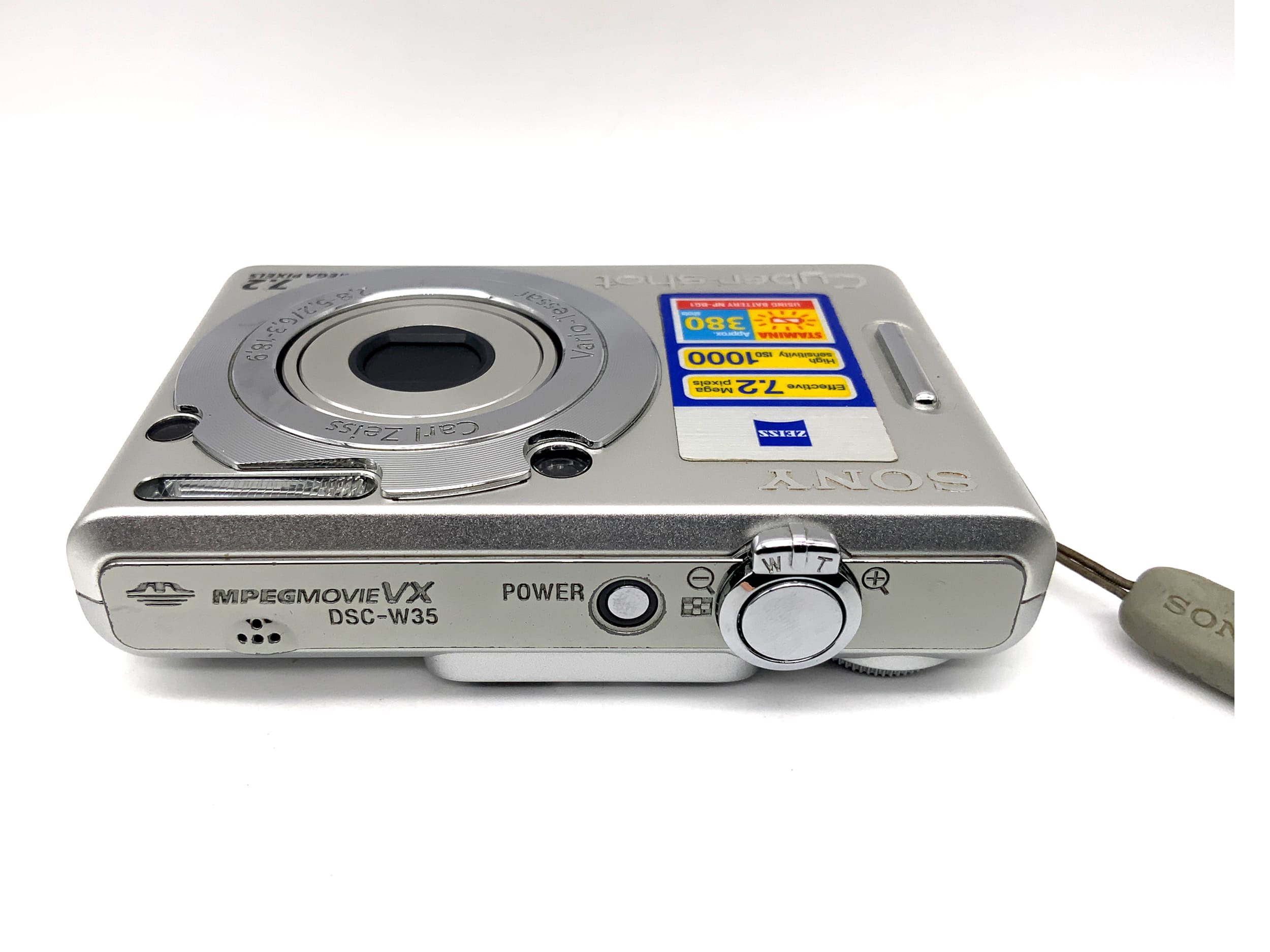 Appareil photo numérique compact Sony Cyber-Shot DSC-W35 avec objectif Carl Zeiss Vario-Tessar