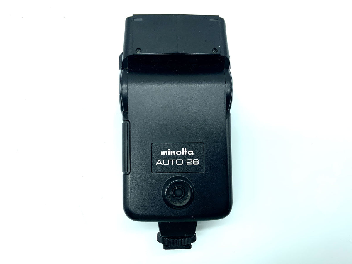 Minolta Auto 28 Blitzgerät Mittelkontakt universal Kamera Blitz Flash