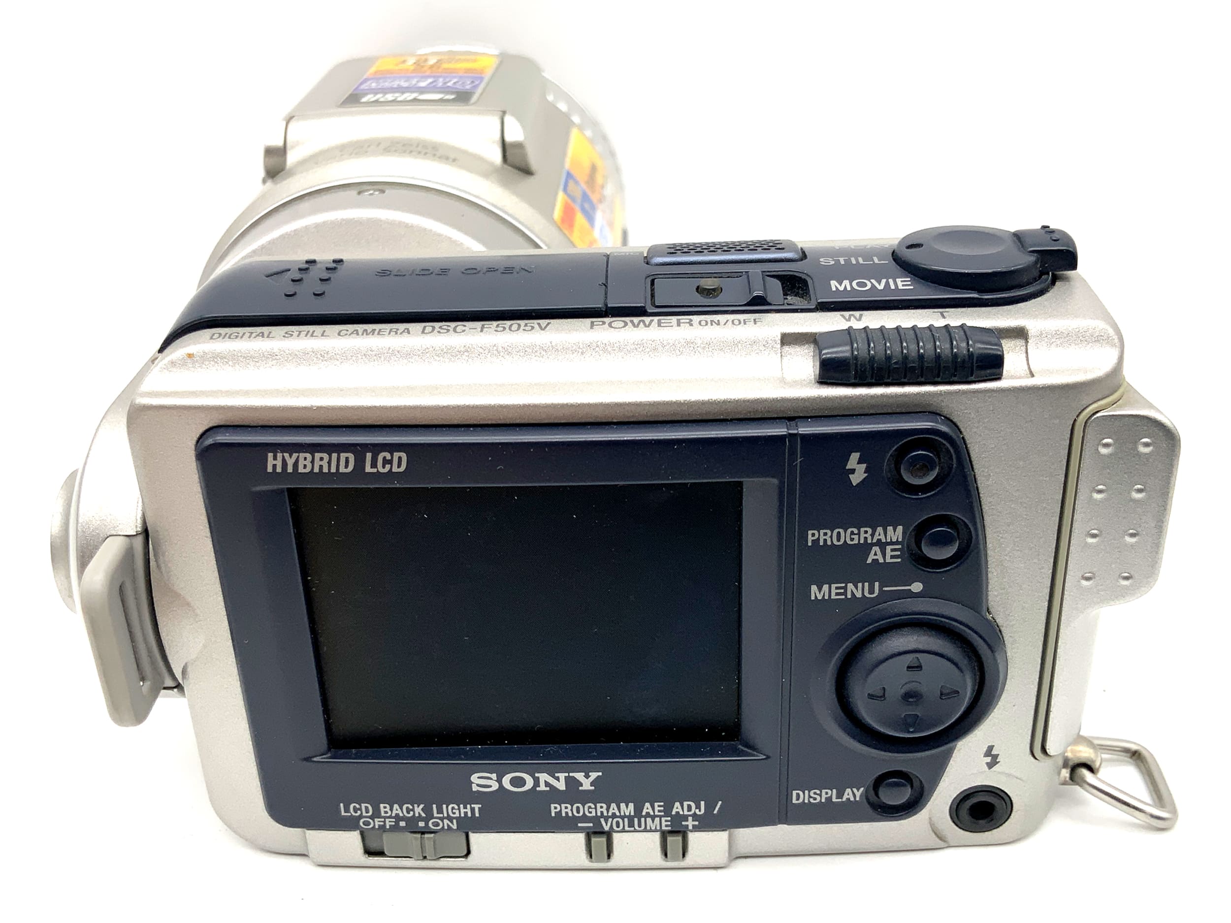 Appareil photo bridge Sony CyberShot DSC-F505V avec objectif numérique Carl Zeiss Vario-Sonnar