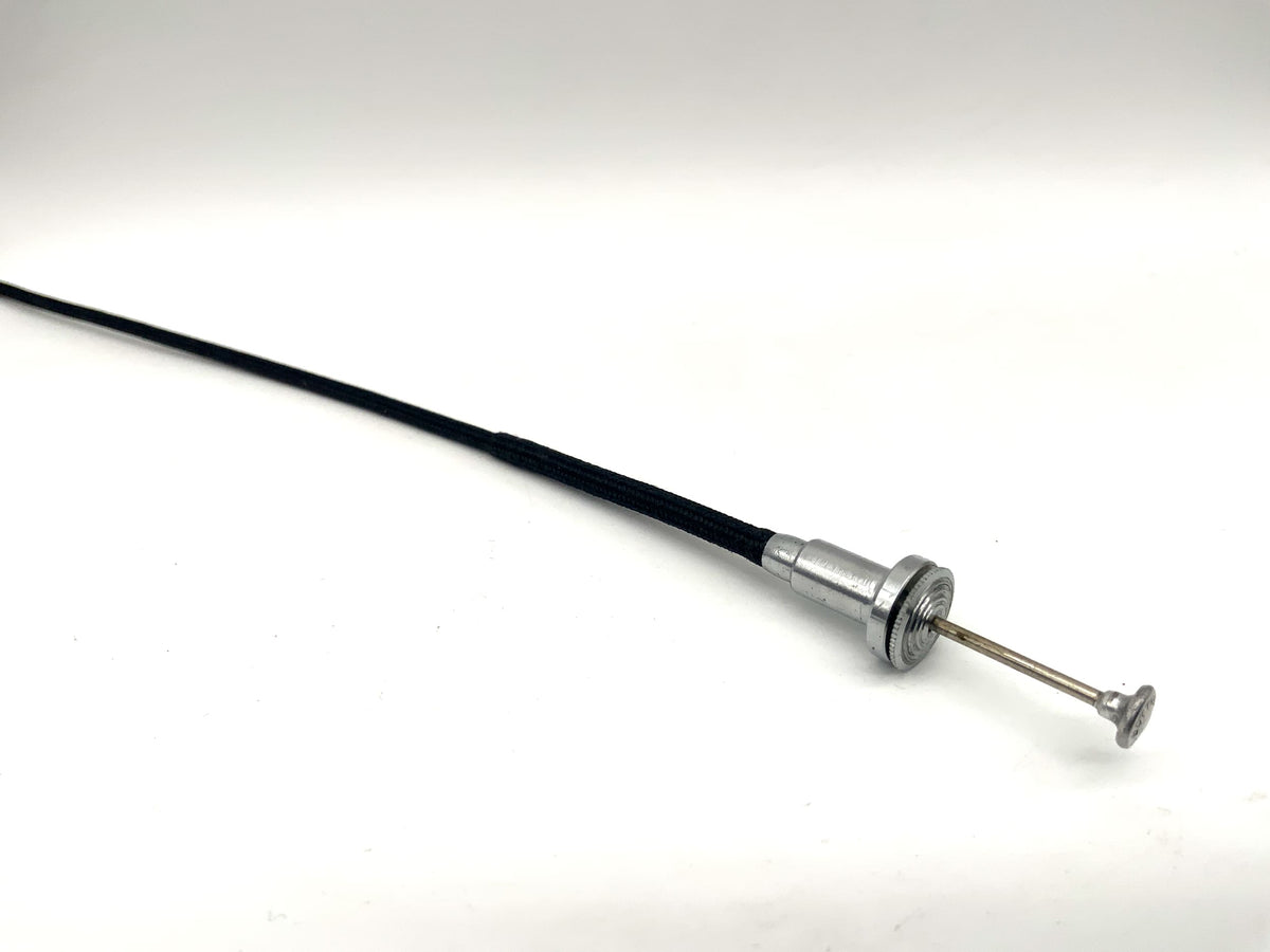 Büttner ca.21cm Drahtauslöser schwarz mit Feststeller Kabelauslöser