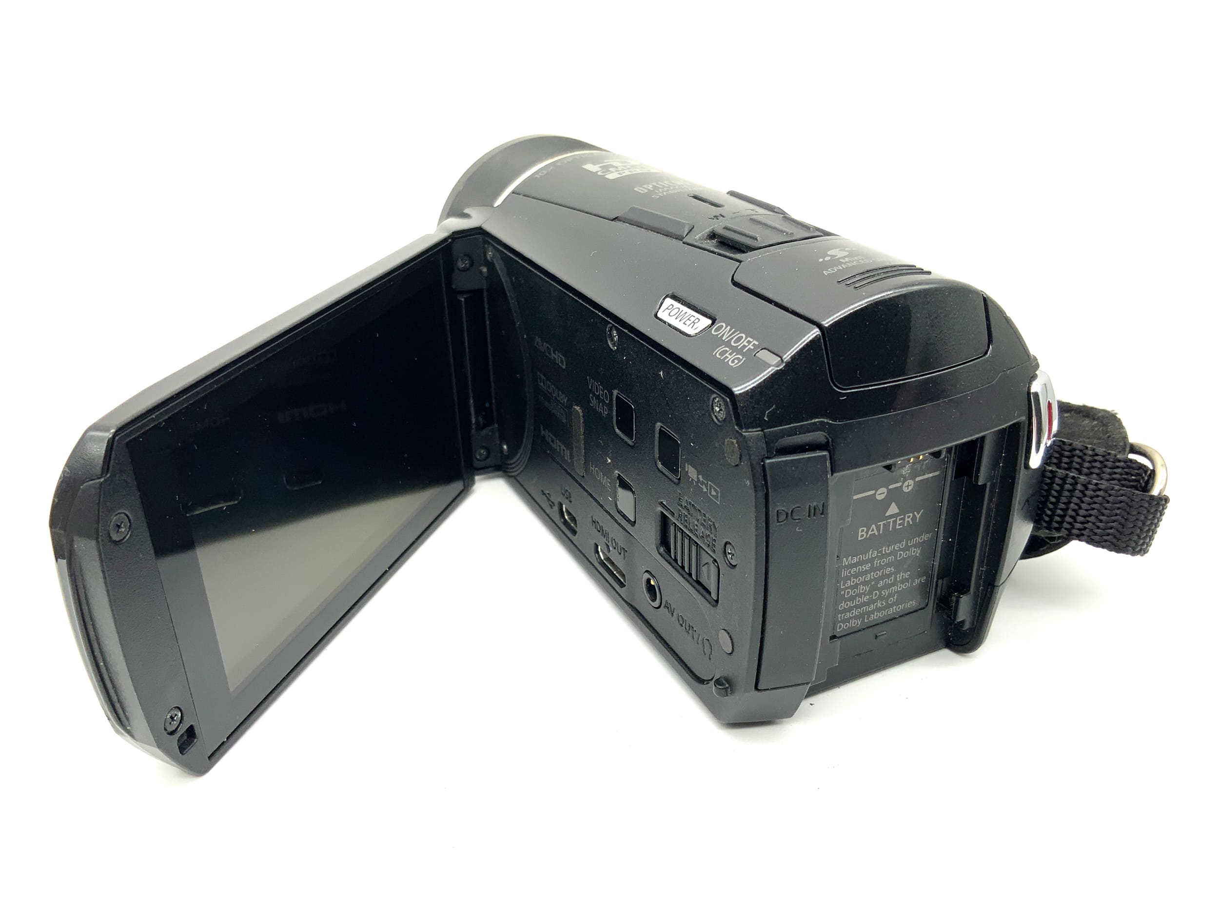 Caméscope Canon Legria HF M56 avec objectif 6,1-61 mm f/1,8 et batterie