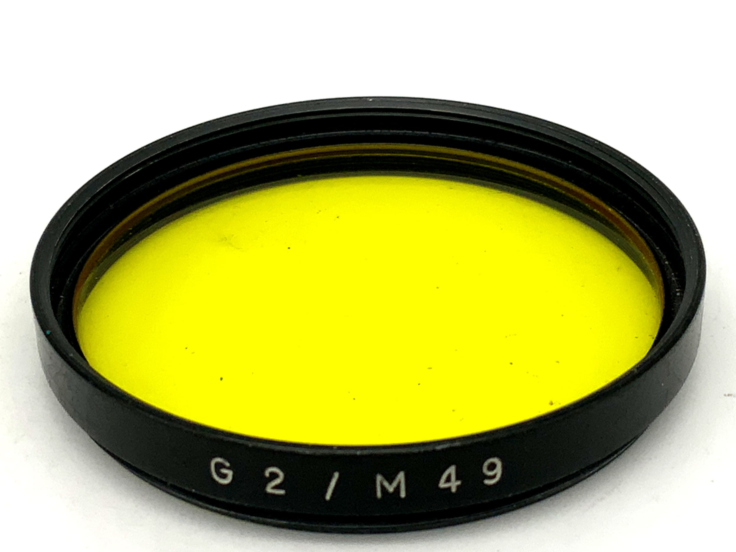 Filtre de couleur Carl Zeiss Jena jaune-vert G2/M49 circulaire de 49 mm