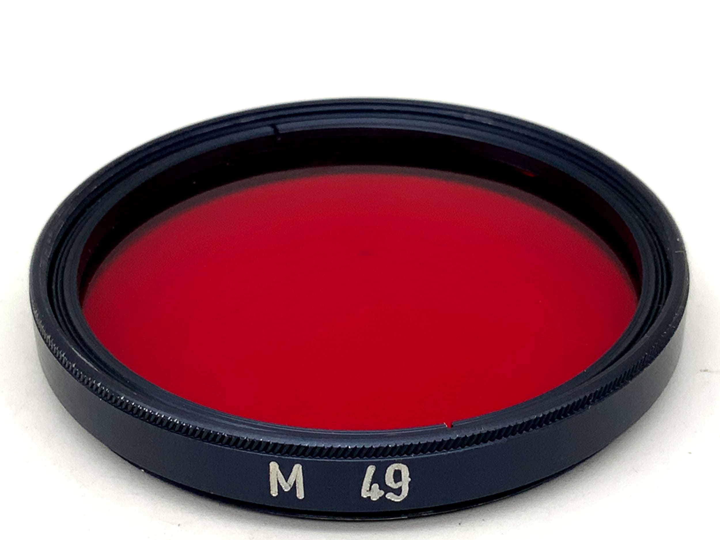 Filtre rouge Panchromar, filetage circulaire de 49 mm