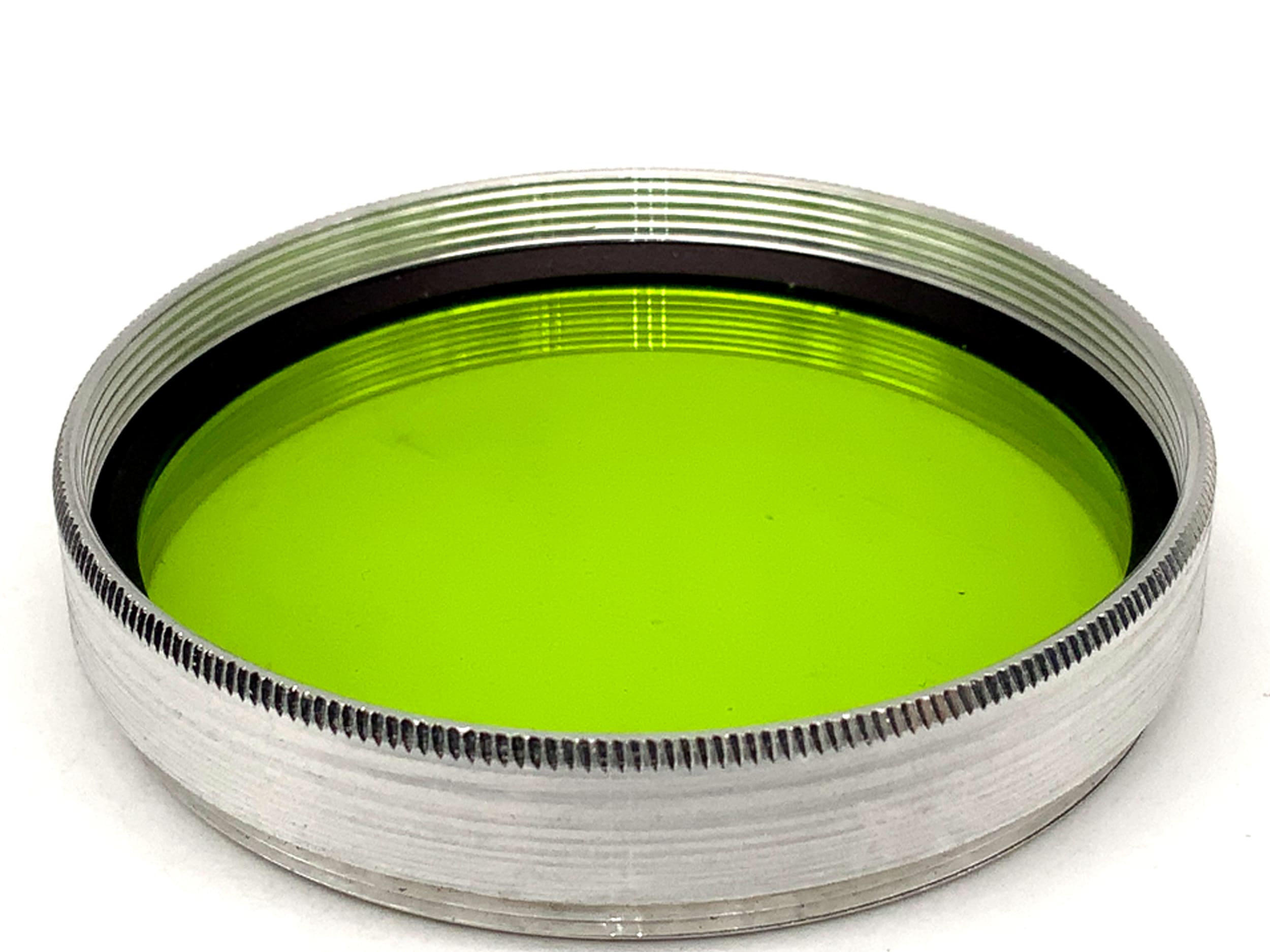 Filtre de couleur Arnz Jena, lumière jaune-vert, environ 2 x (601), filetage circulaire de 49 mm