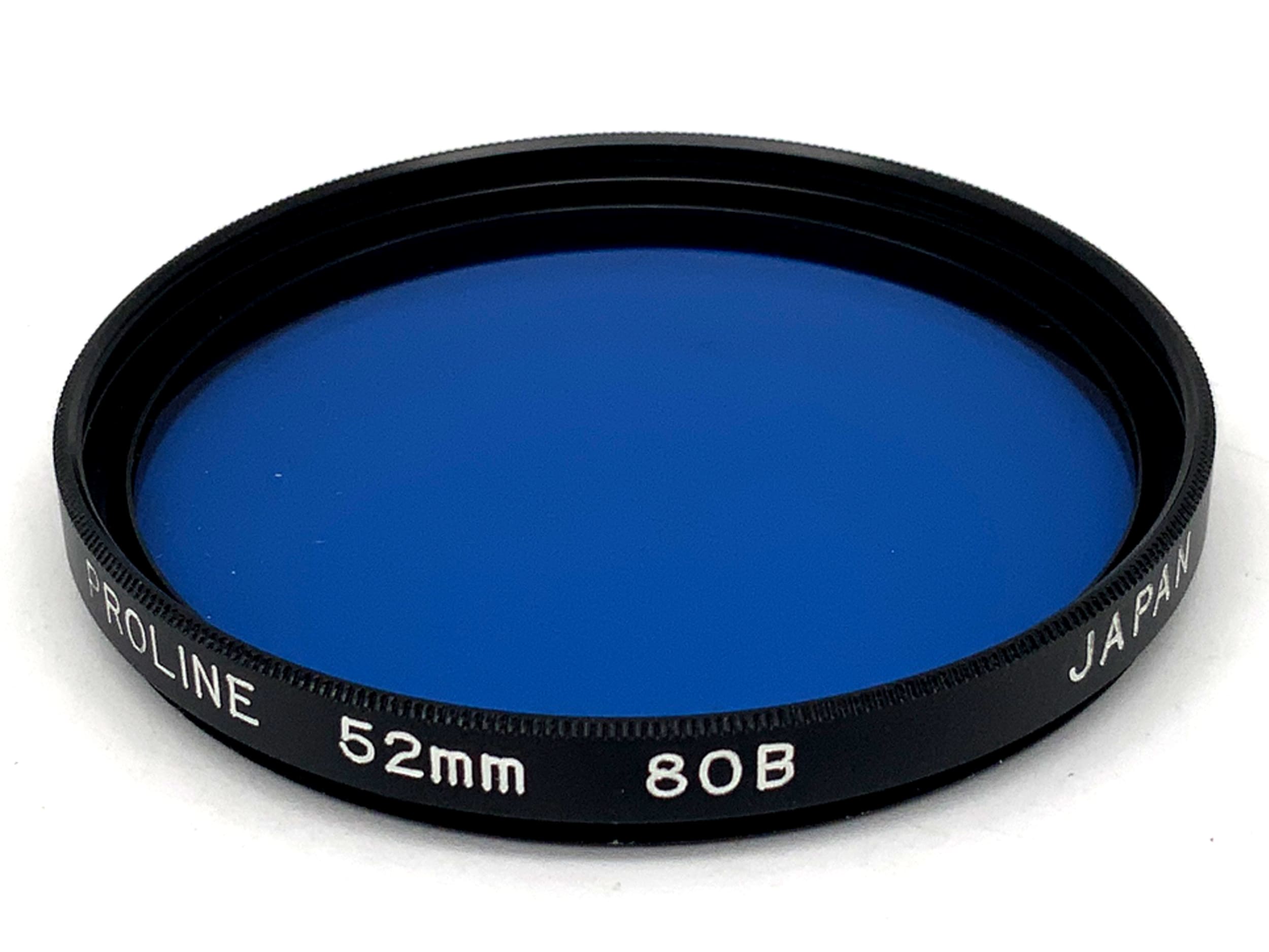 Proline blue color filter 80B, 52mm circular filter thread