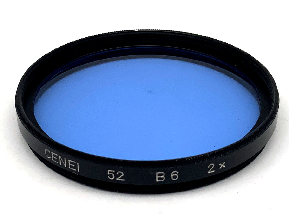 Filtres de couleur bleus Cenei B6 2x filetage circulaire de 52 mm