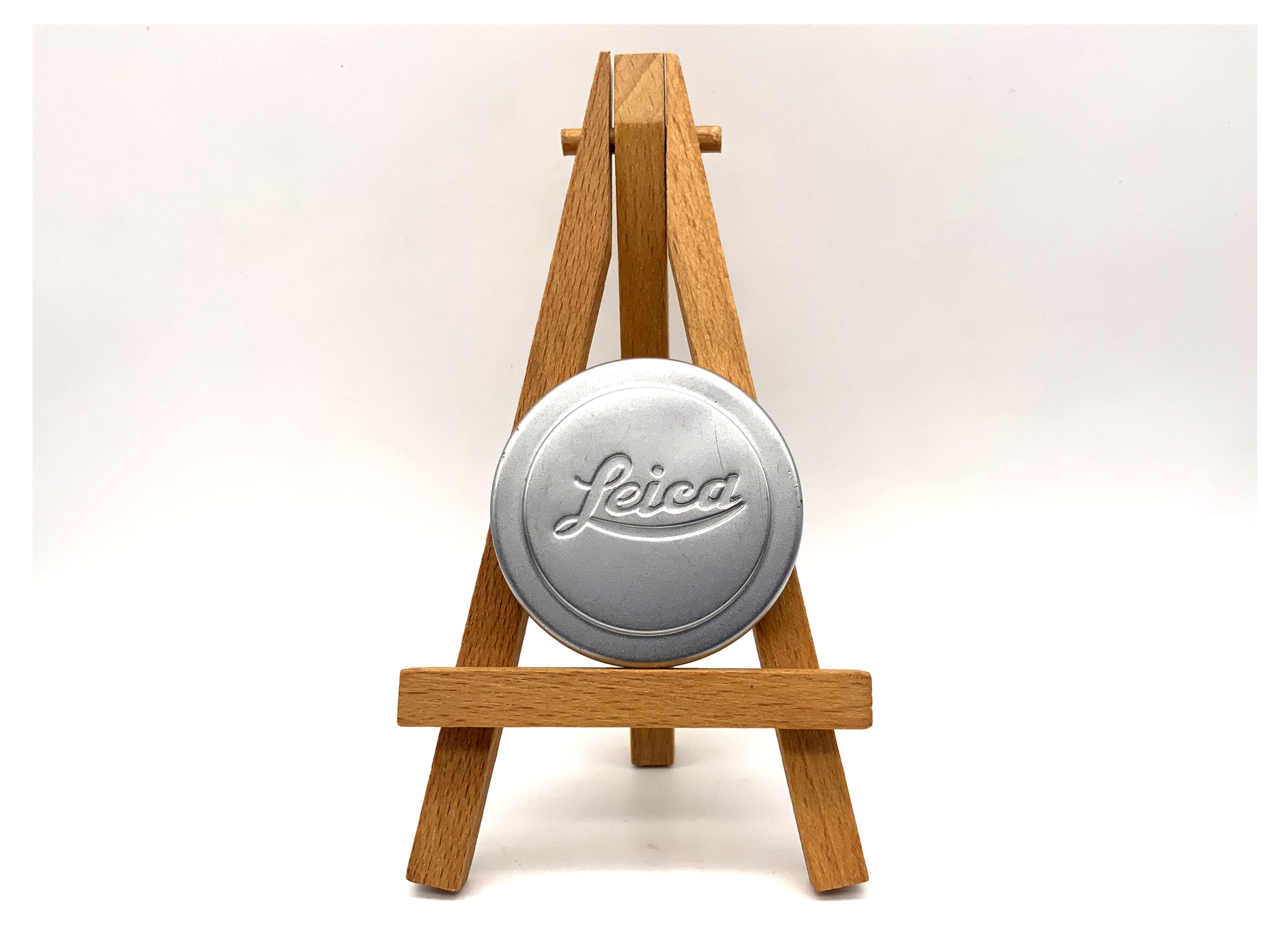 Bouchon avant d'objectif Leica, bouchon chromé en aluminium à enfiler (42 mm)