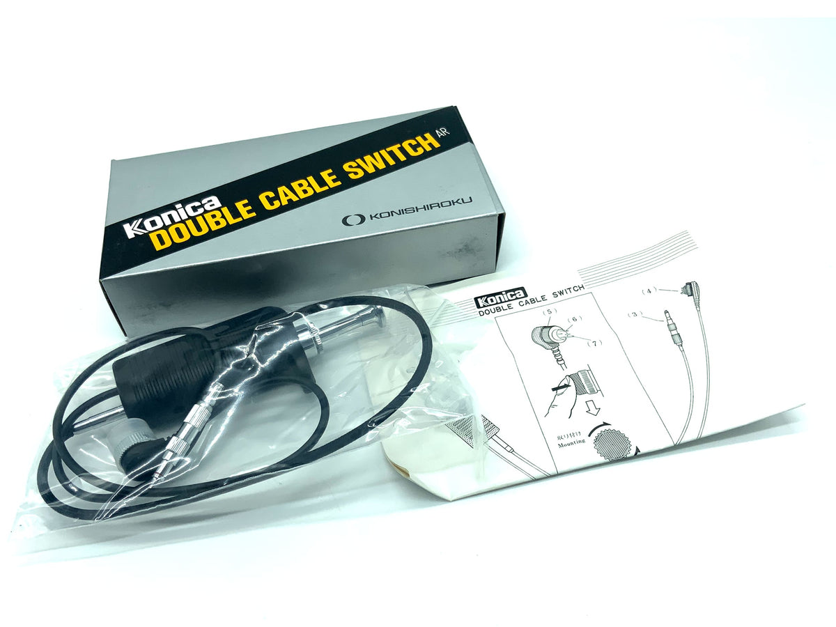Konica AR Doppelkabelschalter schwarz Double Cable Switch AR NEU in OVP