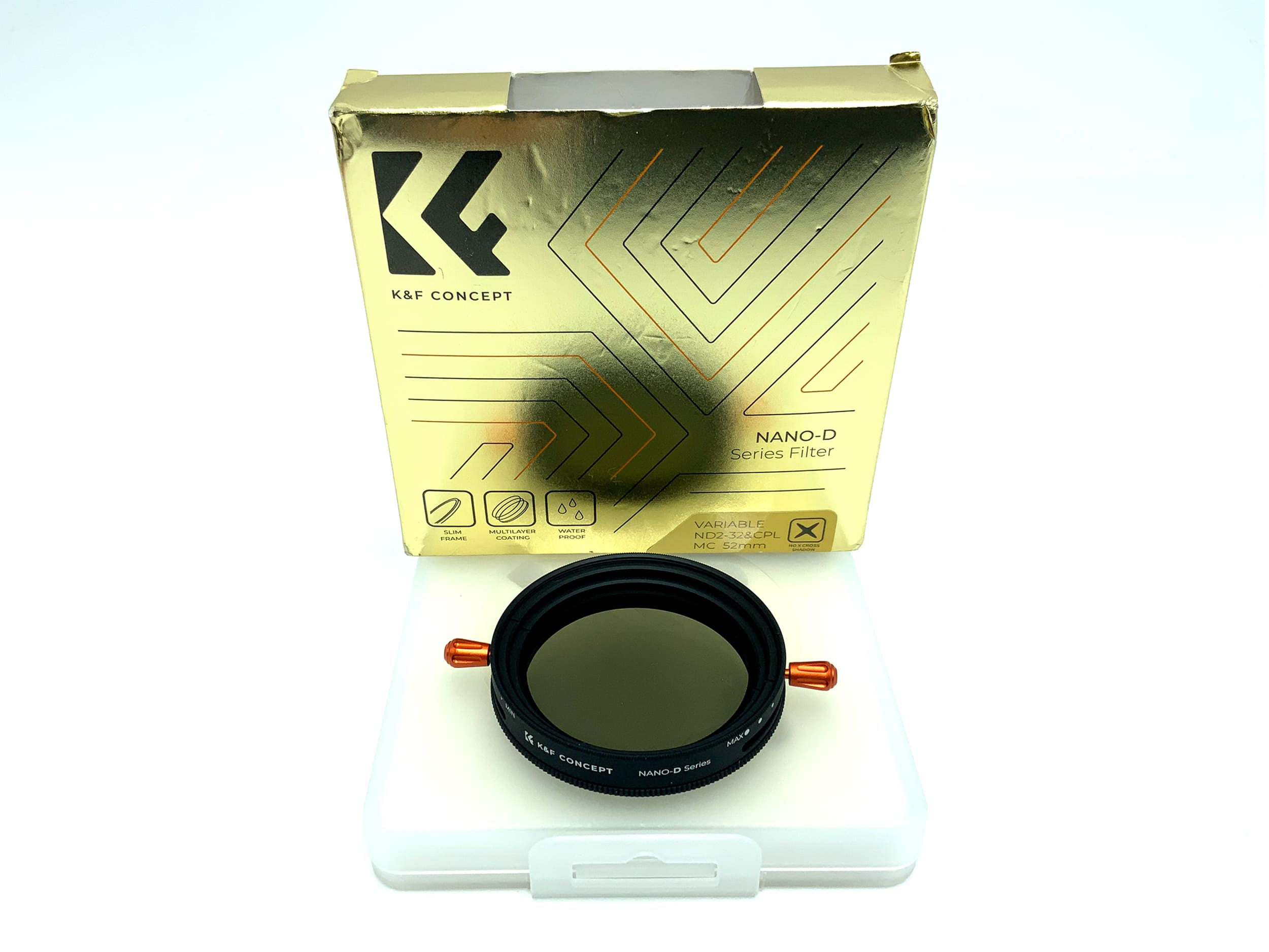 K&F Concept 2-in-1 Filter Nano-D MC Variable ND2-32&CPL in OVP Filter 52mm