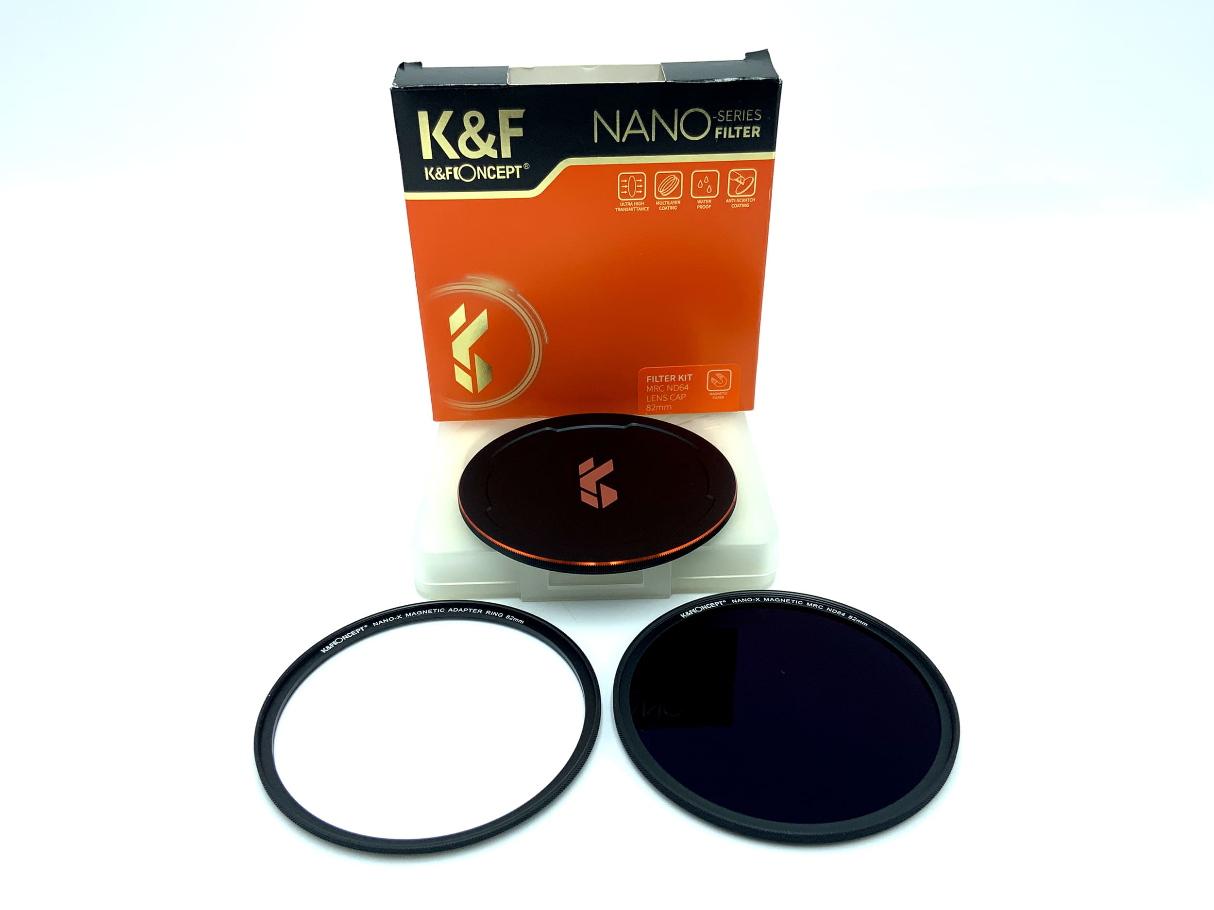 K&F Concept Filter Kit Nano-X MRC ND64+Lens Cap in OVP Filter 82mm Kreisförmig