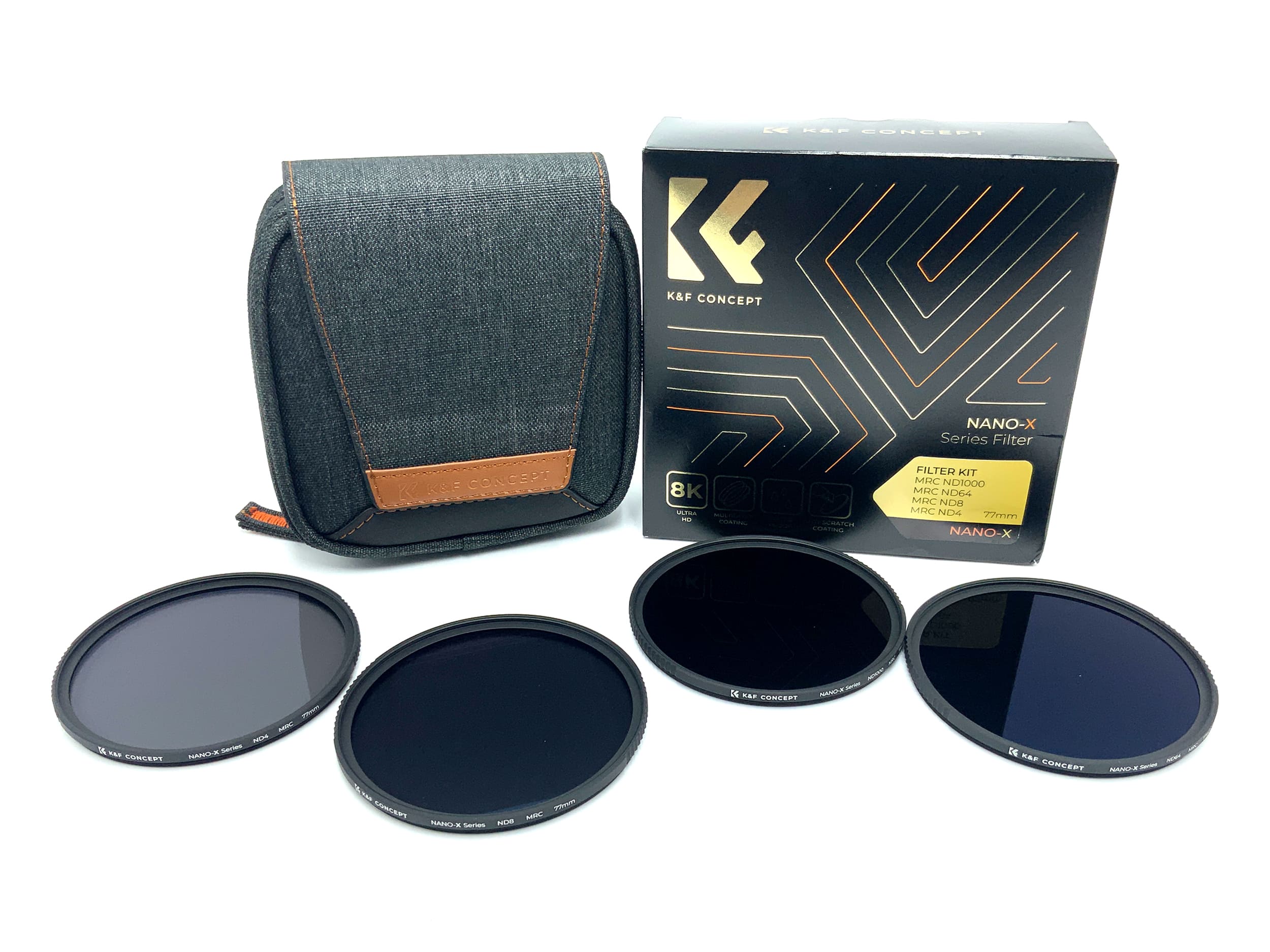 K&F Concept Filter Kit Nano-X MRC ND4/8/64/1000 in OVP Filter 77mm Kreisförmig