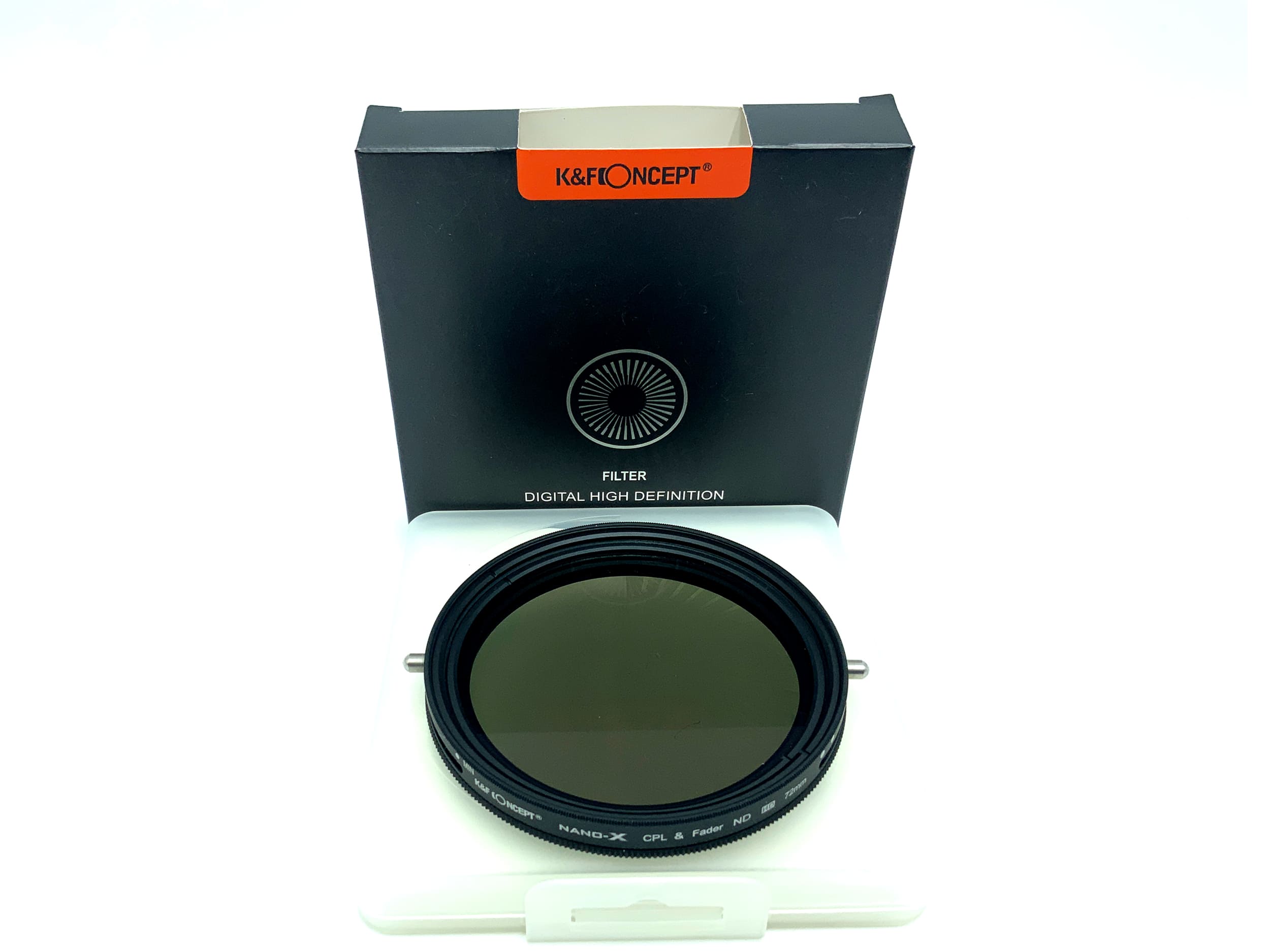 K&F Concept 2-in-1 Filter Nano-X CPL&Fader ND HD in OVP Filter 72mm Kreisförmig