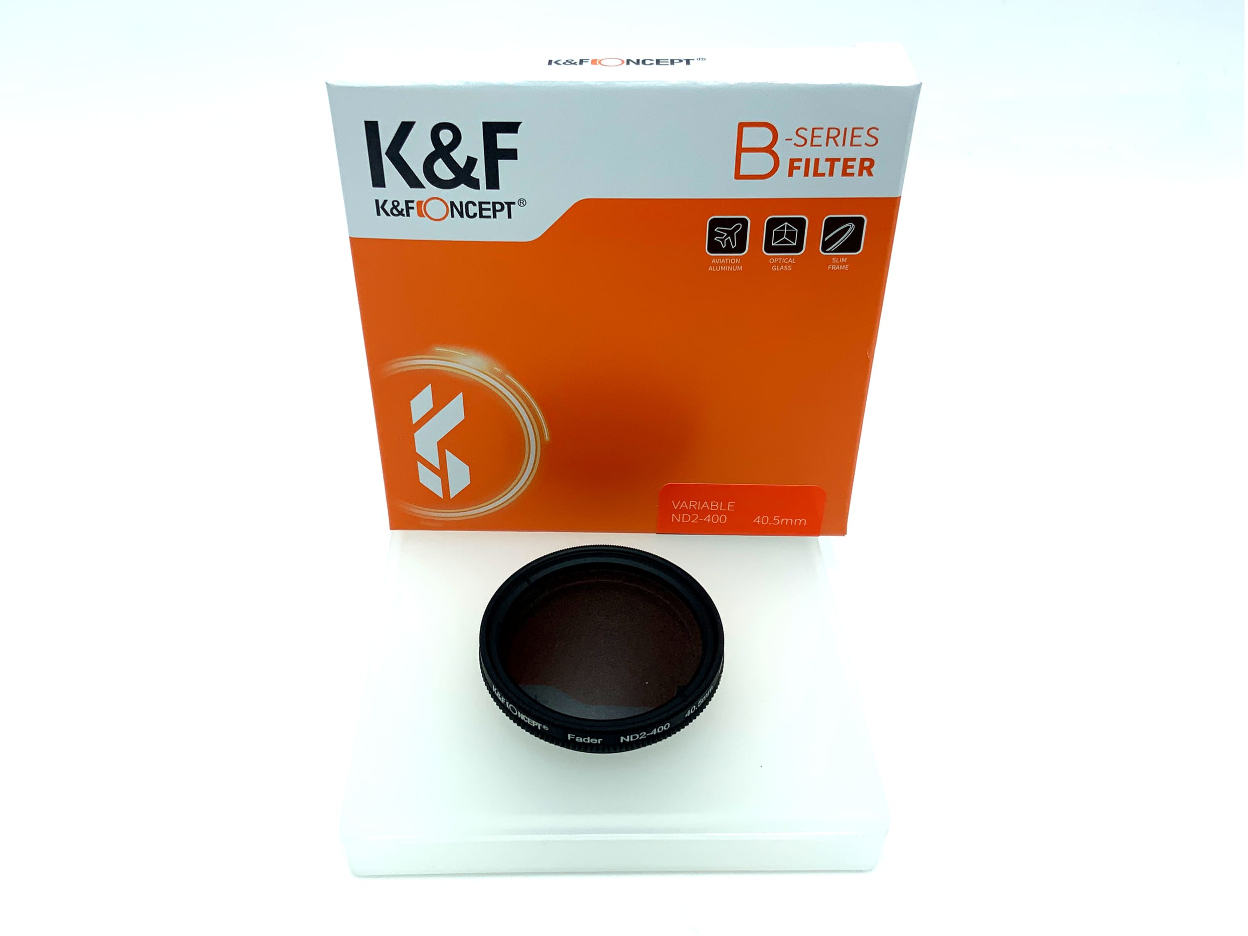 K&F Concept Graufilter Nano-B Variable ND2-400 in OVP Filter 40,5mm Kreisförmig