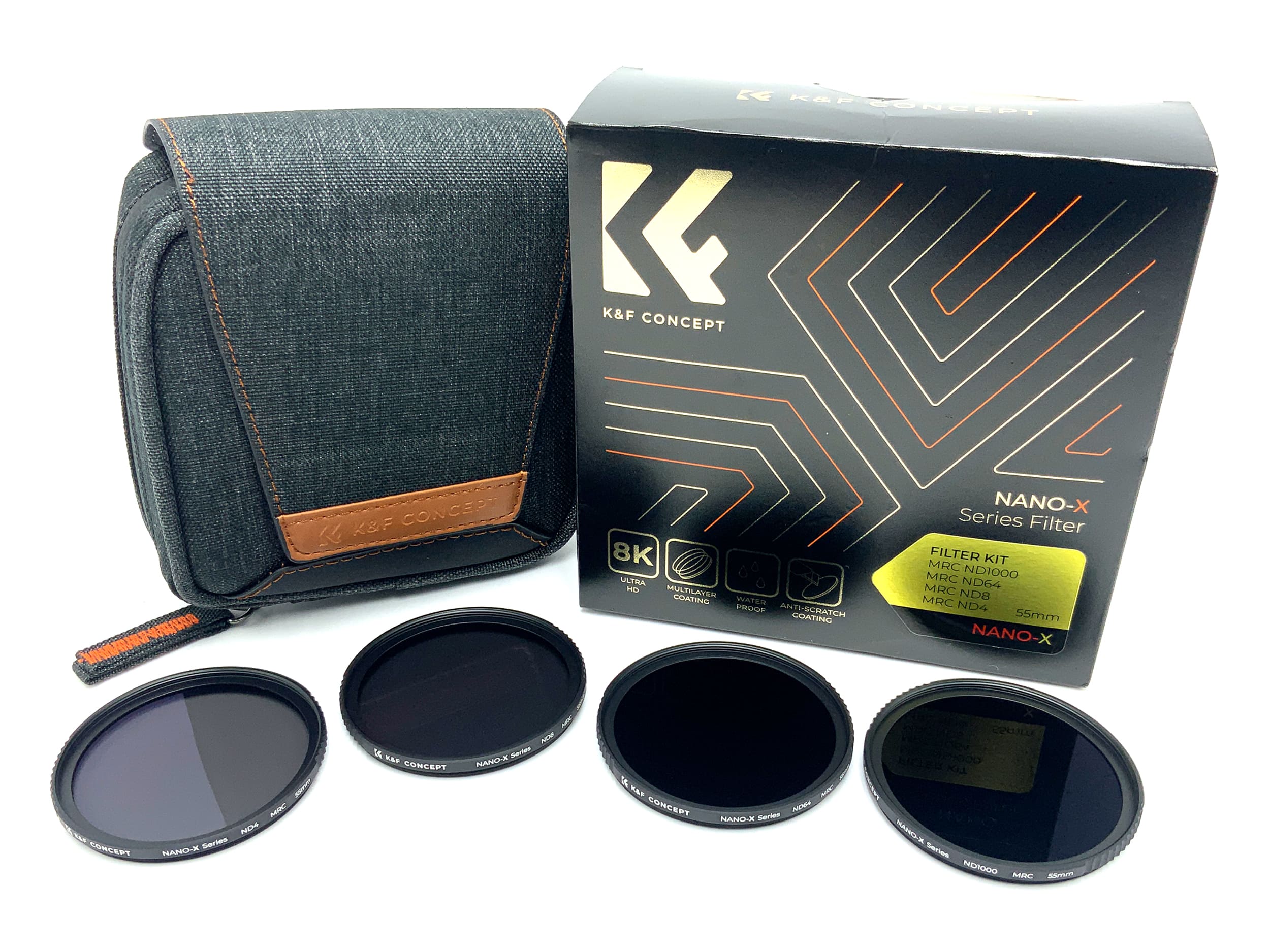 K&F Concept Filter Kit Nano-X MRC ND4/8/64/1000 in OVP Filter 55mm Kreisförmig