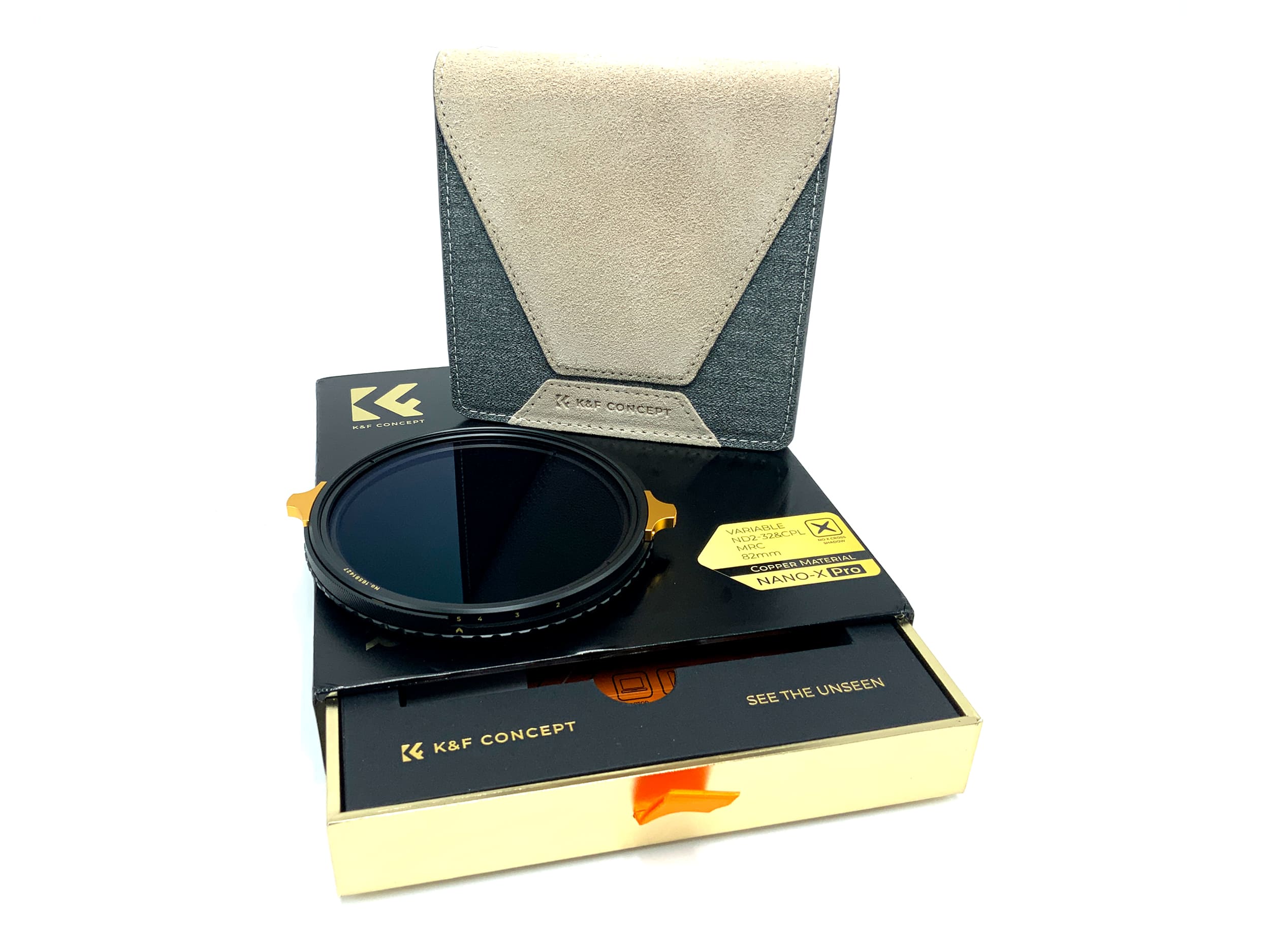 K&F Concept 2-in-1 Filter Nano-X Pro MRC Variable ND2-32&CPL in OVP 82mm
