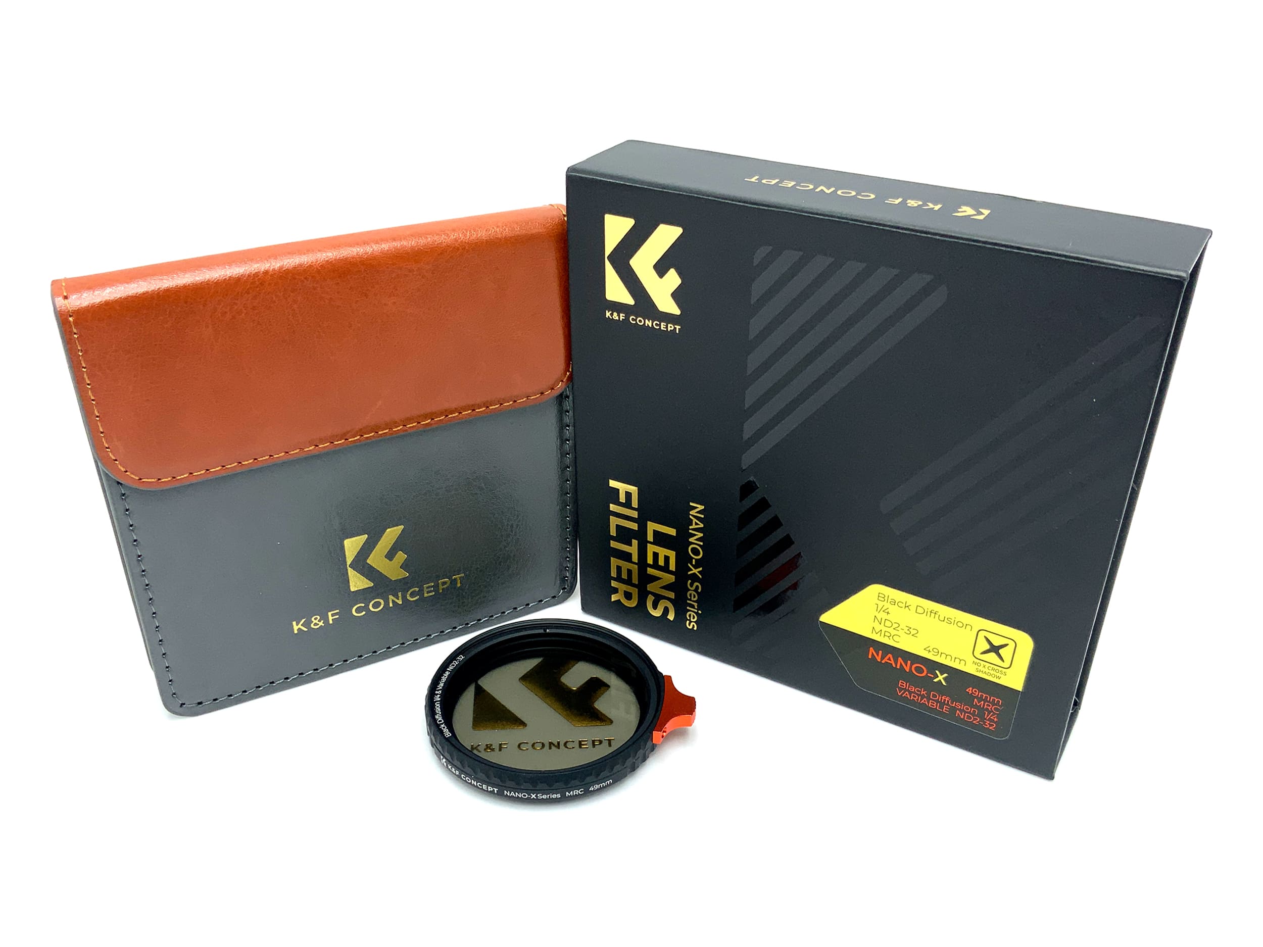 K&F Concept 2-in-1 Filter Nano-X MRC Black Diffusion 1/4&ND2-32 in OVP 49mm