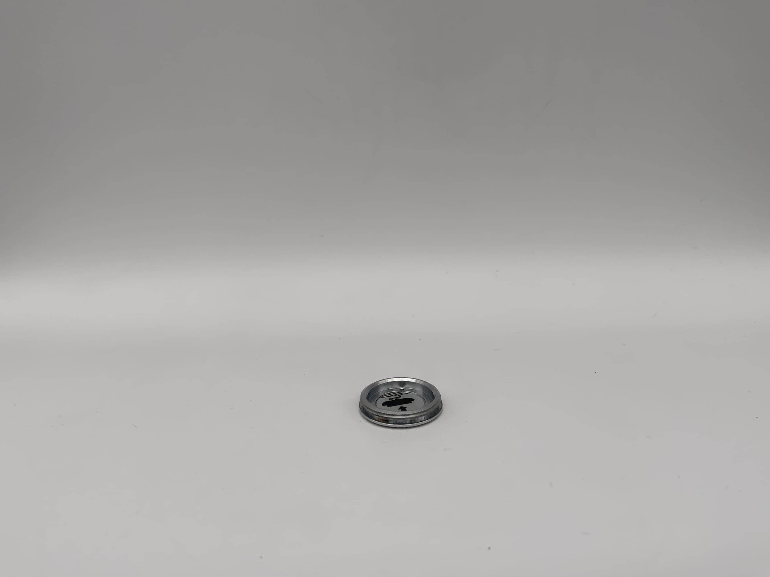 Couvercle de compartiment à batterie Minolta SRT 100b argenté, pièce de rechange