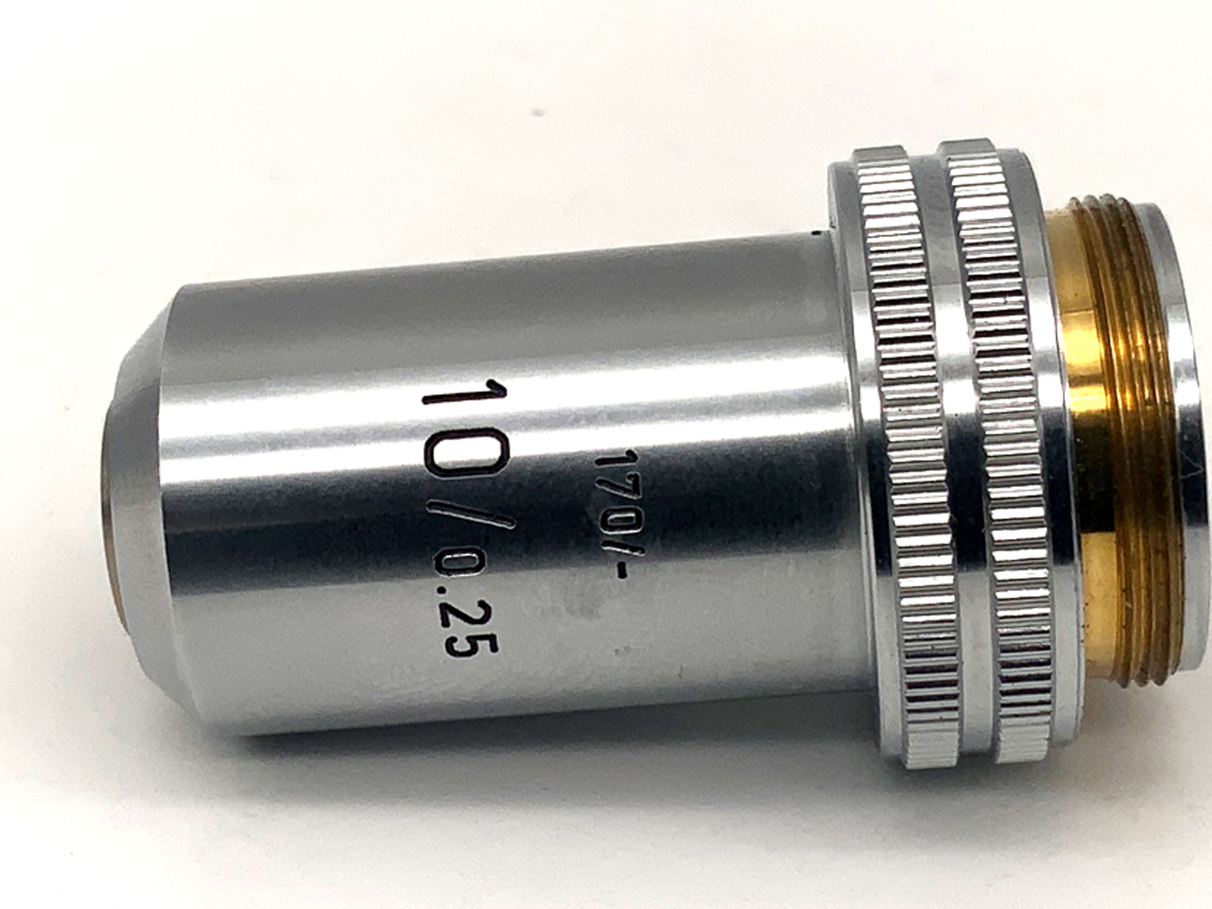 Leitz Wetzlar Leica 10/0.25 170/- RMS Objektiv Mikroskop