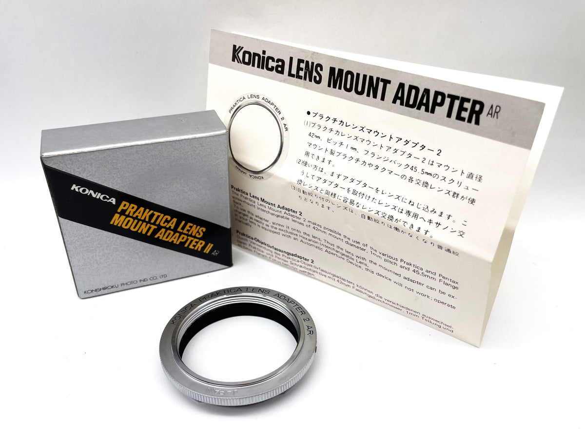 Adaptateur d'objectif Konica Praktica Mount Adapter II (M42 -> Konica AR)