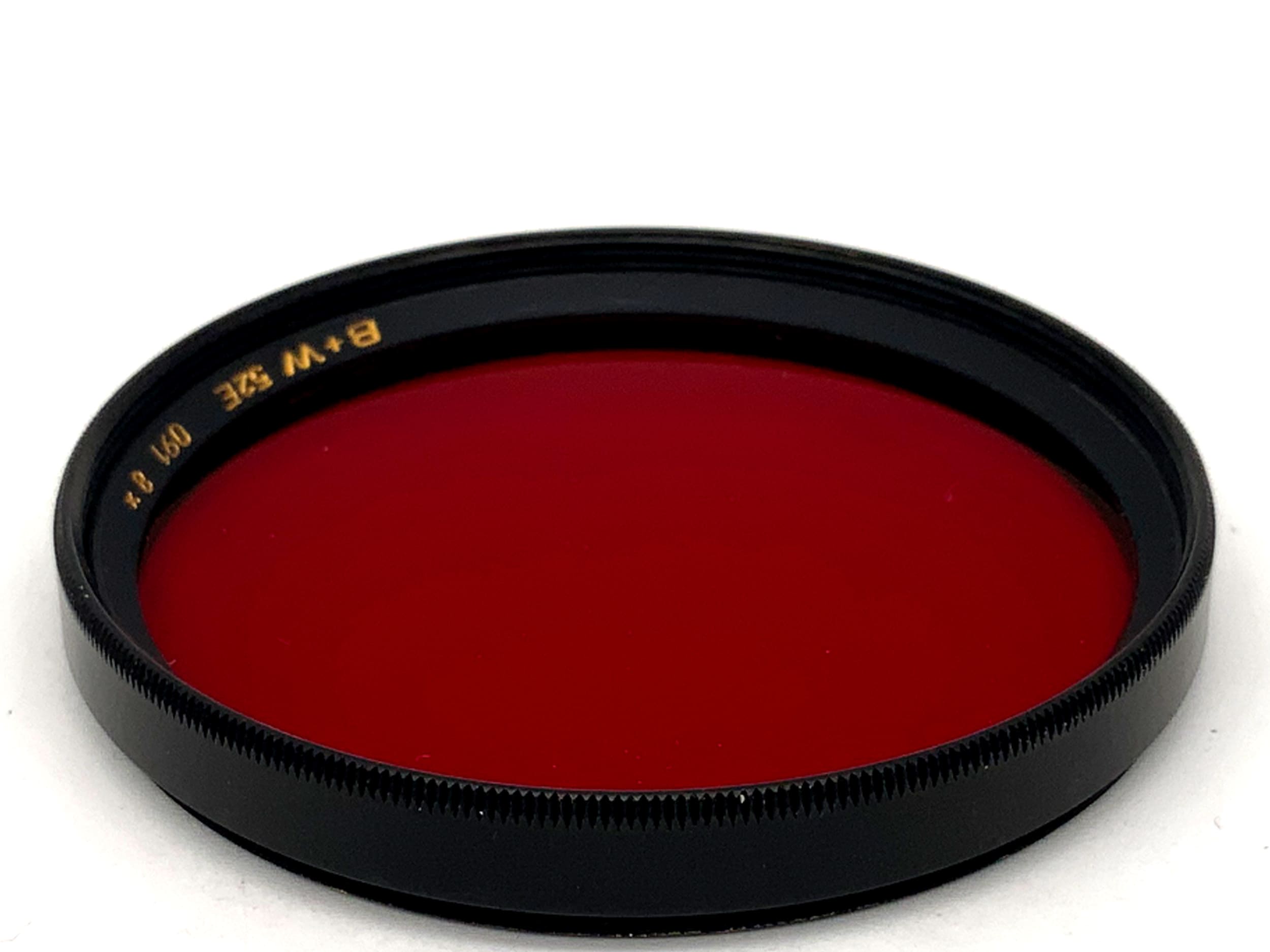 Filtre de couleur B+W 52E rouge foncé MC 091, grossissement 8x, diamètre 52 mm, circulaire