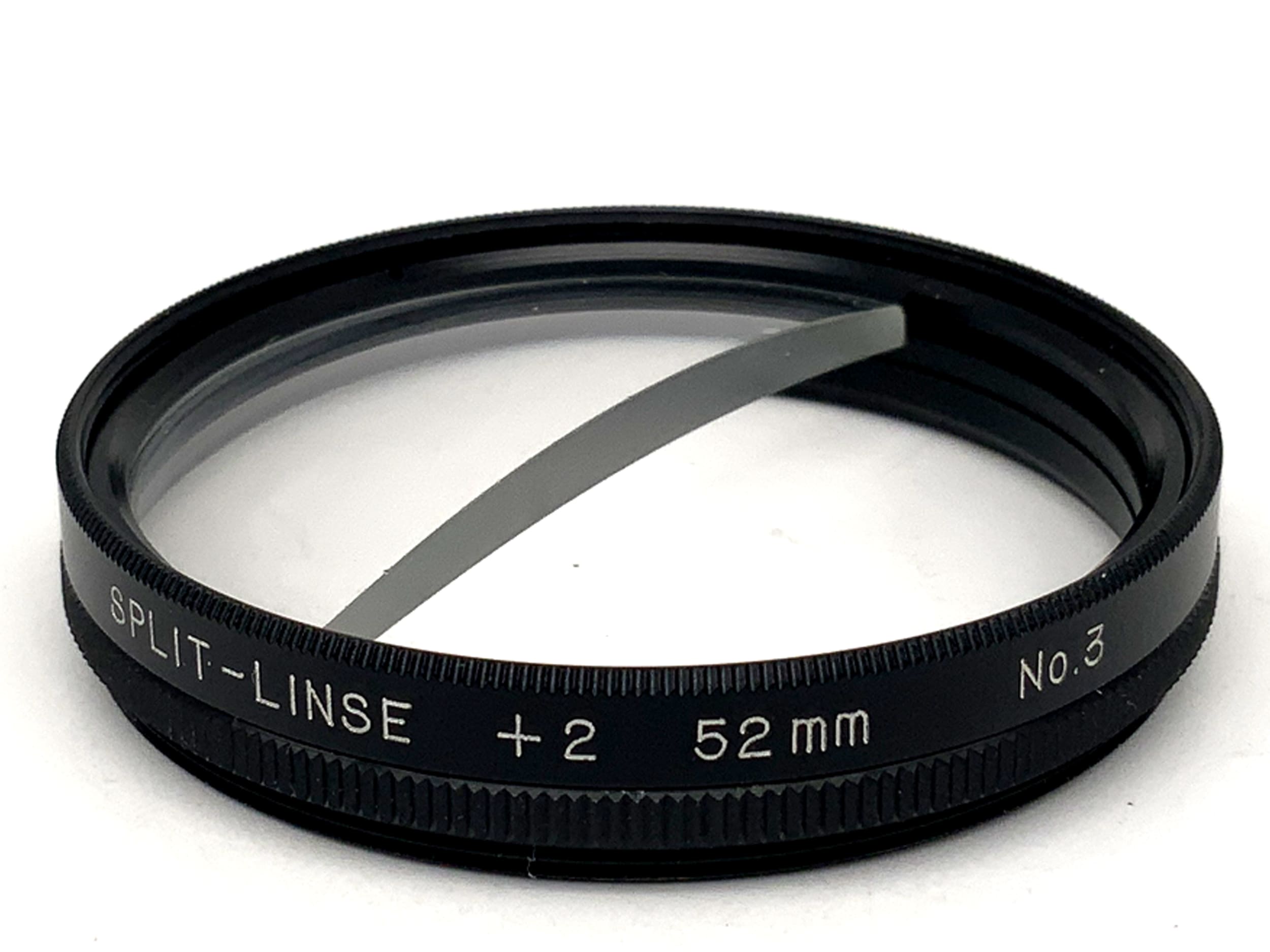 Lentille divisée + 2 filtres n° 3, filetage circulaire de 52 mm