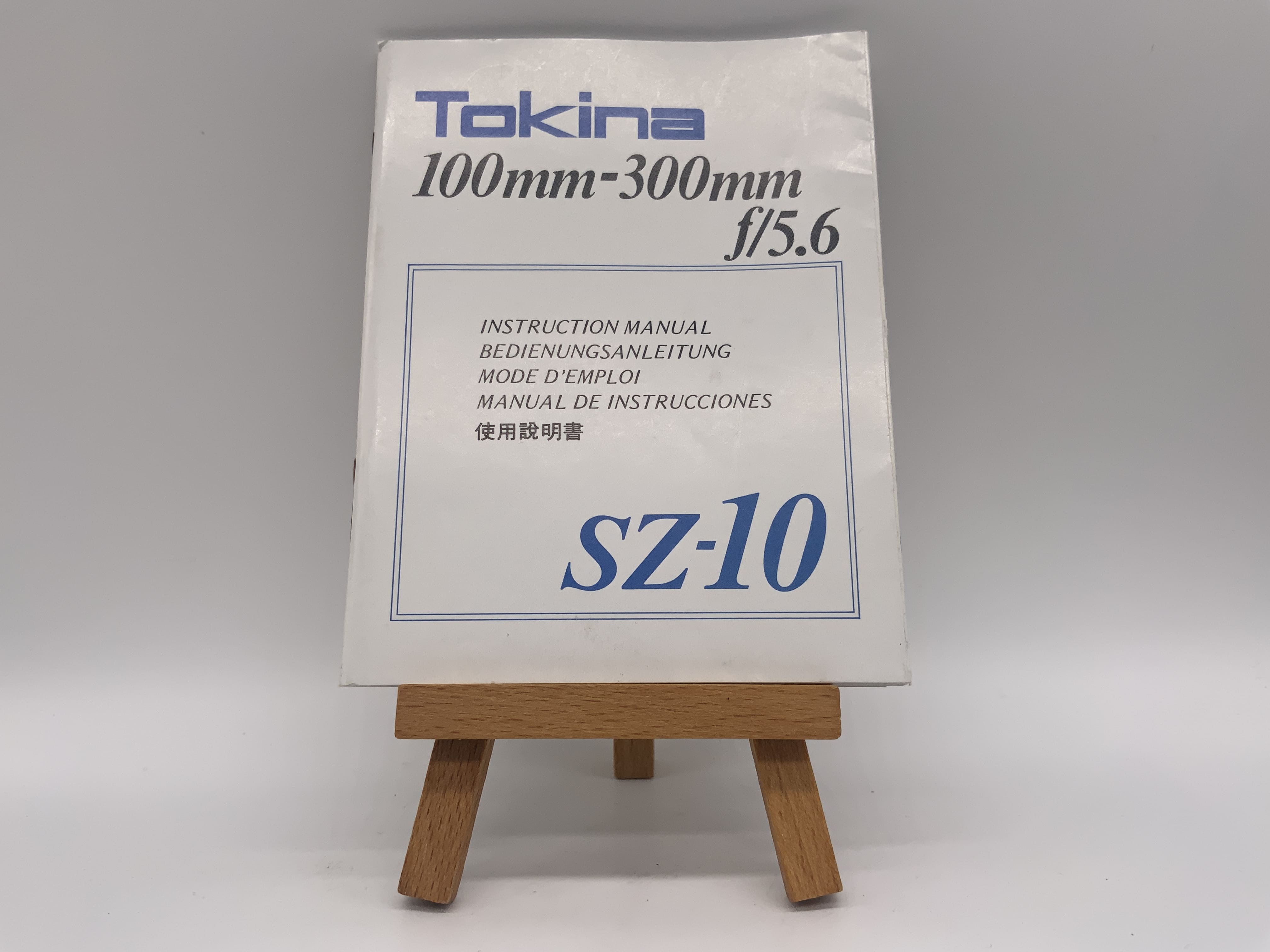 Tokina SZ-10 100mm-300mm f/5.6 Bedienungsanleitung Deutsch