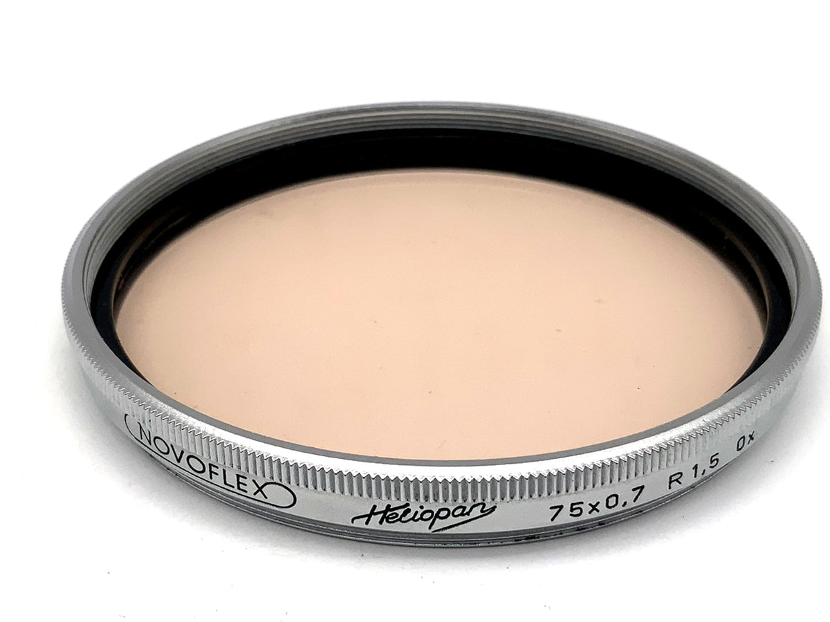 Heliopan correction filter 75x0.7 R1.5 0x filter 75mm circular filter thread
