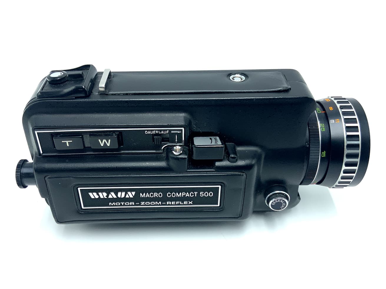 Braun Macro Compact 500 Filmkamera mit Super-Stellar Zoom 8-40mm 1:1.8