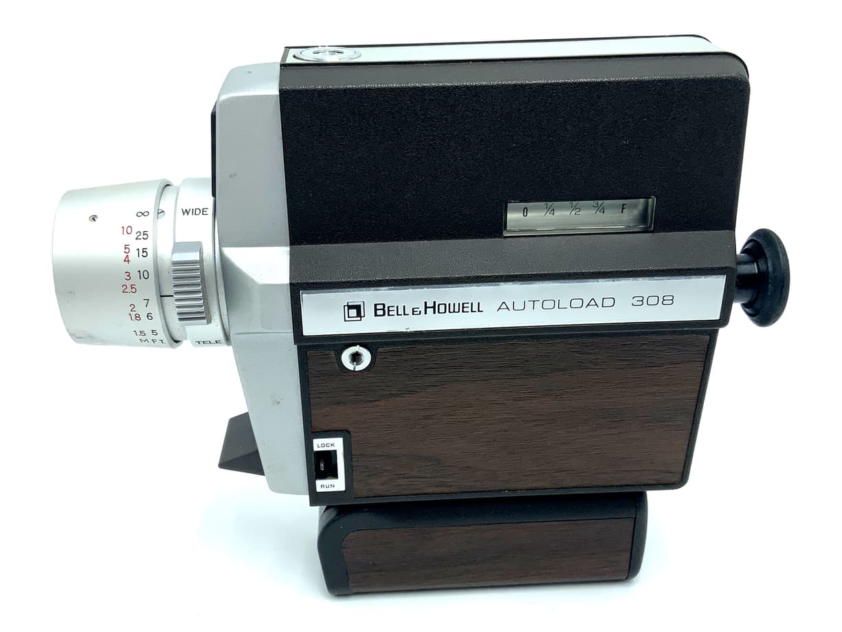 Bell & Howell Autoload 308 Filmkamera mit Zoom 10.5-26.5mm 1:1.9