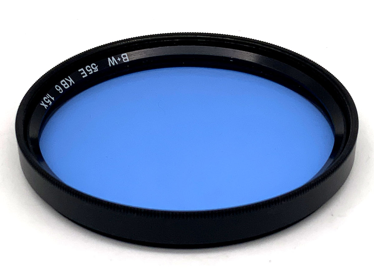 Filtre de couleur B+W bleu clair 55E KB6, grossissement 1,5x, circulaire, 55 mm