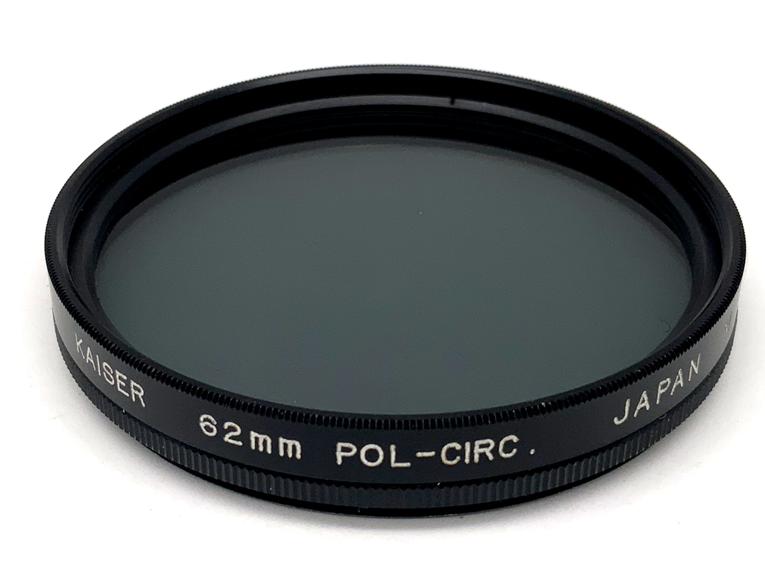 Filtre polarisant Kaiser, circulaire, type M, 62 mm, filetage circulaire