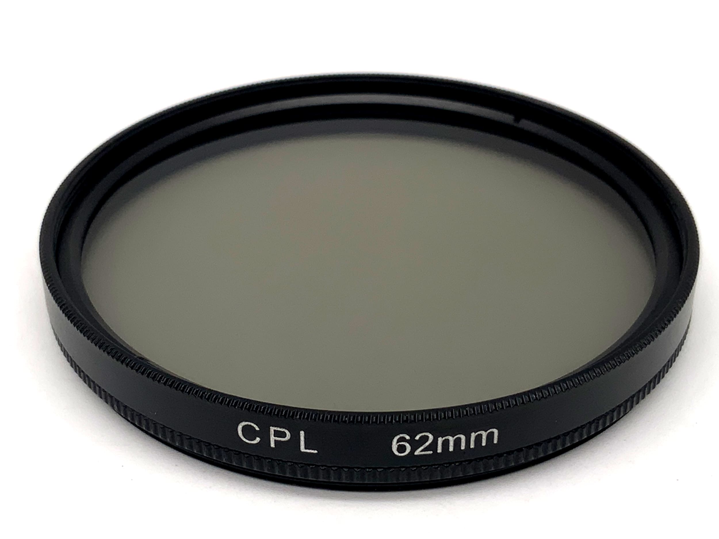 Filtre polarisant, filtre CPL, filetage circulaire de 62 mm
