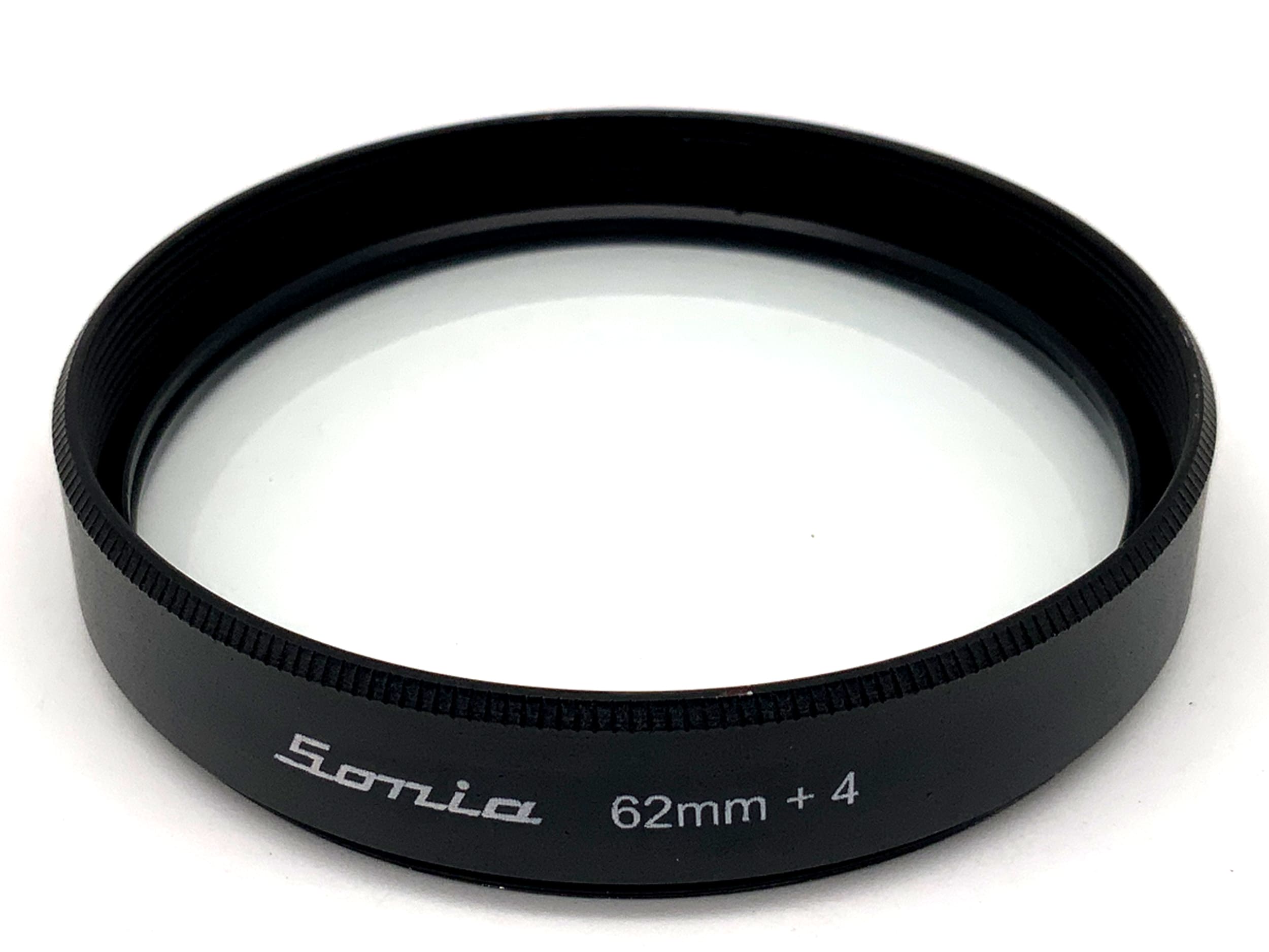 Sonia Close-Up Lens +4 Filters 62mm Circular Filter Thread