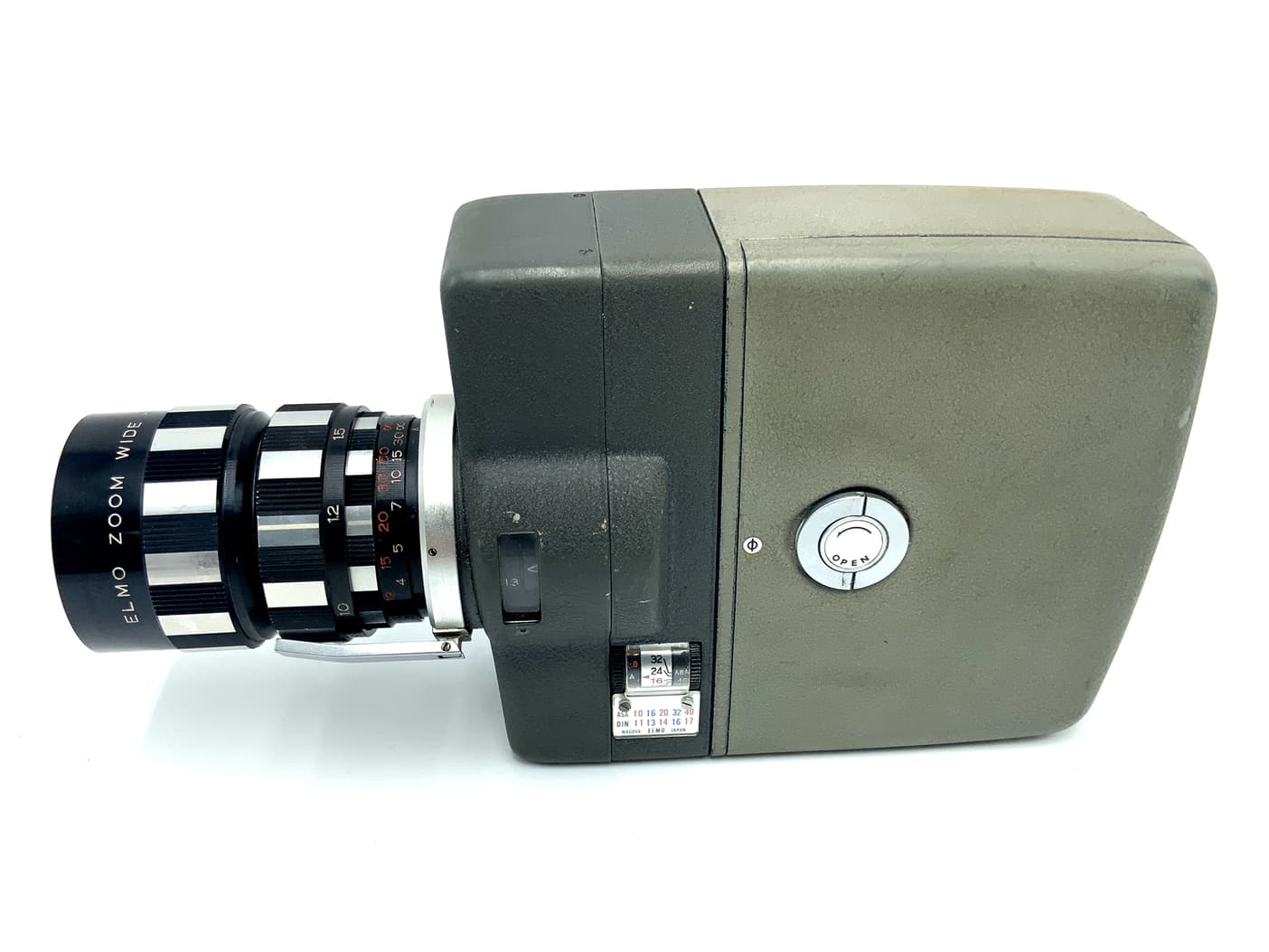 Elmo 8-E Zoom Auto-Eye Filmkamera mit Zoom Lens 10-30mm 1:1.8