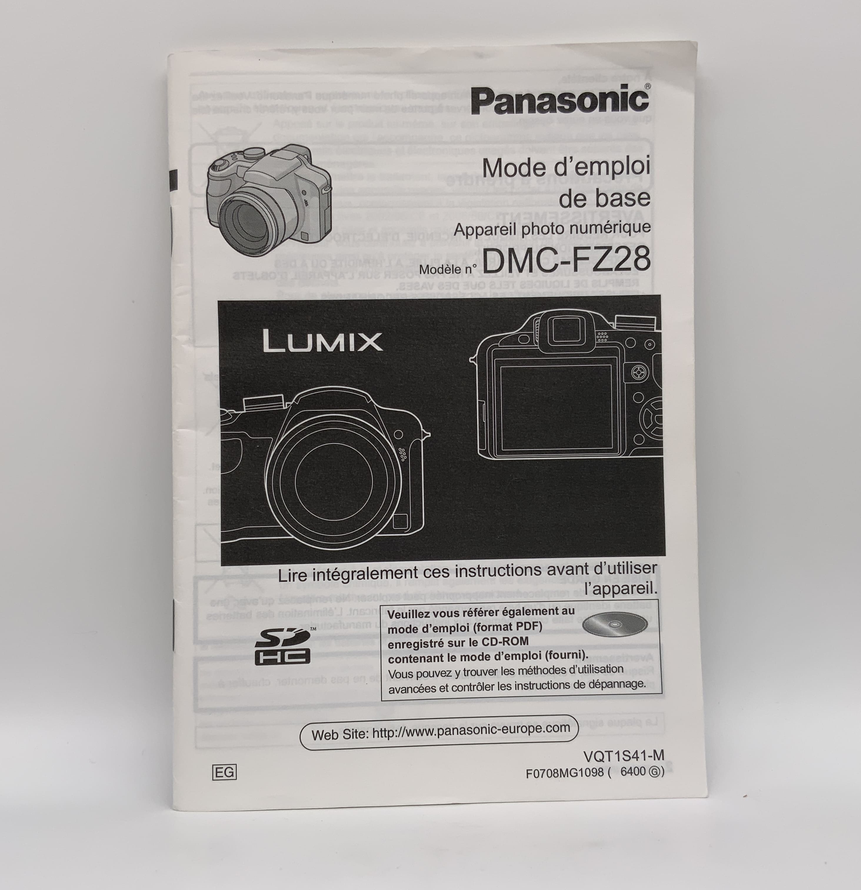 Panasonic Lumix DMC-FZ28 Bedienungsanleitung Französisch