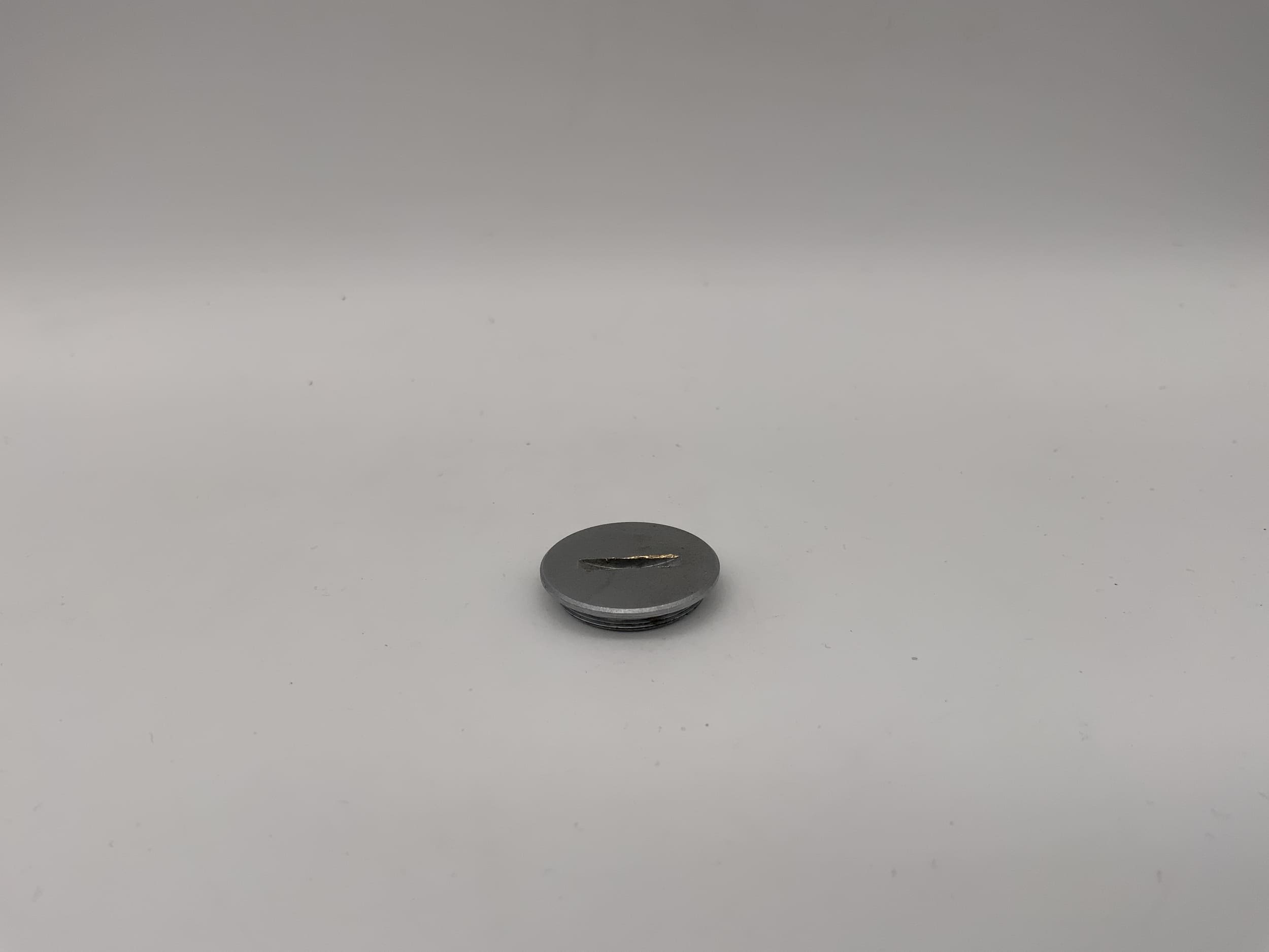 Pentacon battery cover for Praktica LTL, silver, replacement battery compartment cover