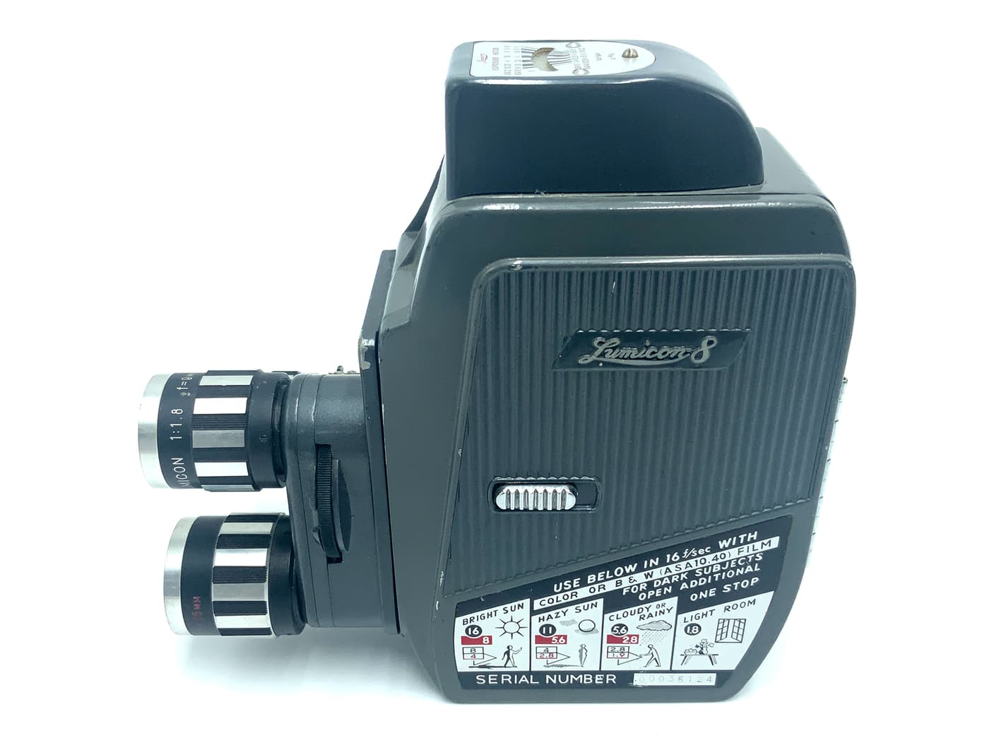 Lumicon IIE Filmkamera mit Lumicon 25mm 1:1.8/ 9mm 1:1.8/ 13mm 1:1.8