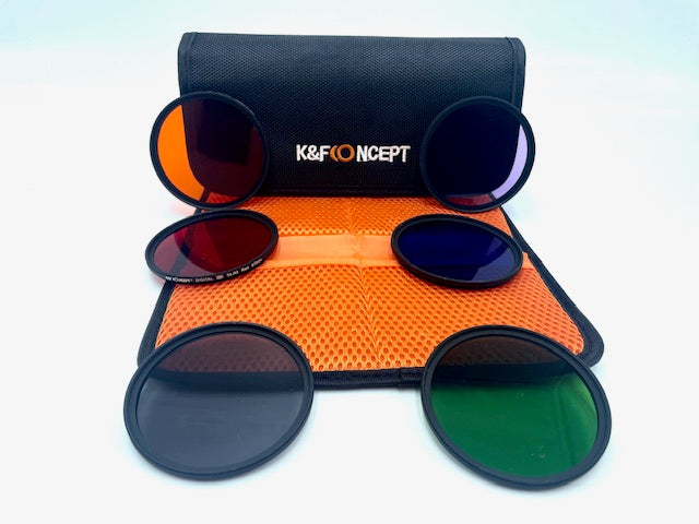 K&F Concept 6x Set Digital HD Slim Orange/Red/Blue/Grey/Green/Purple Filter 67mm