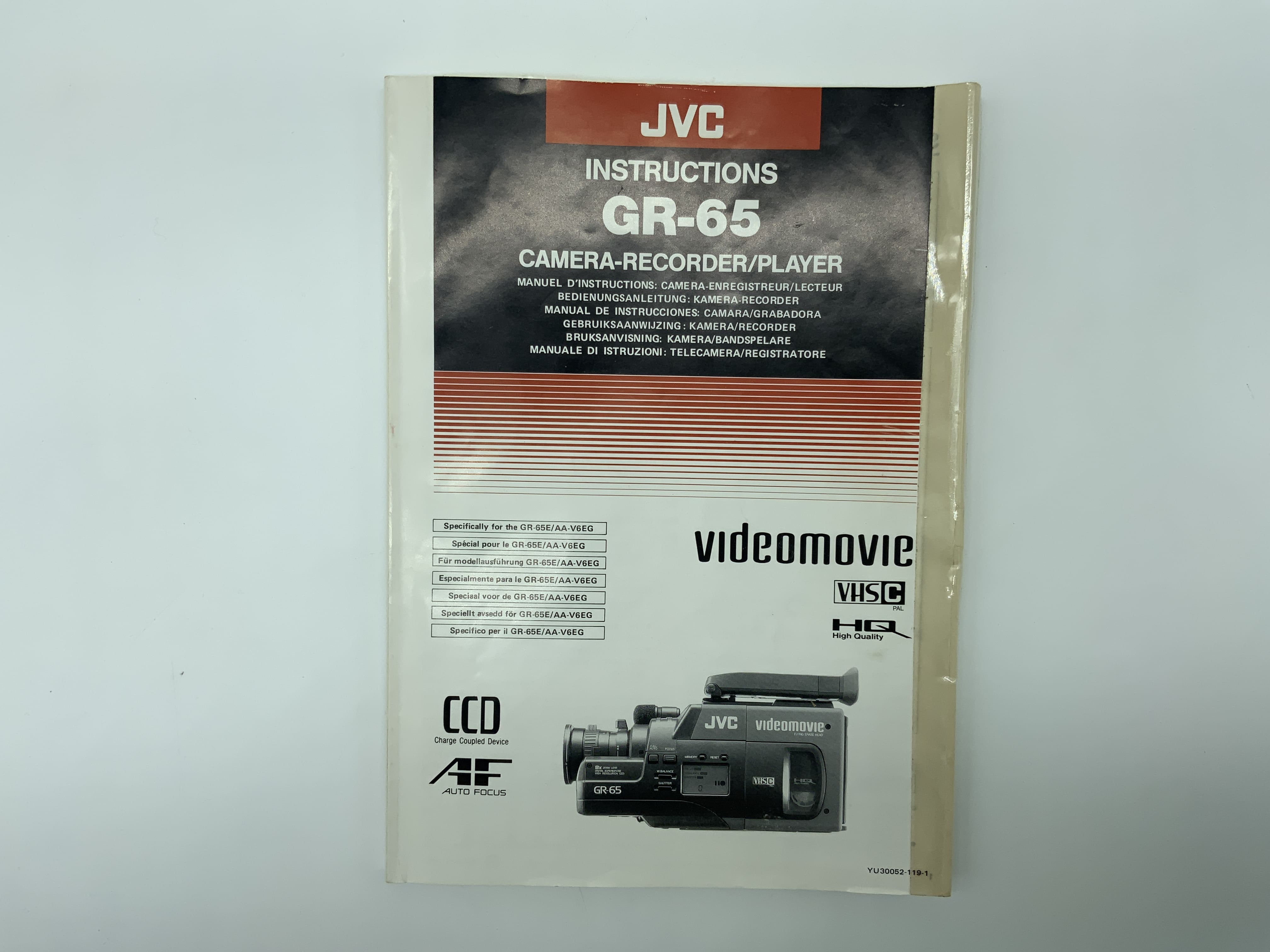 JVC Instruction GR-65 Bedienungsanleitung Englisch