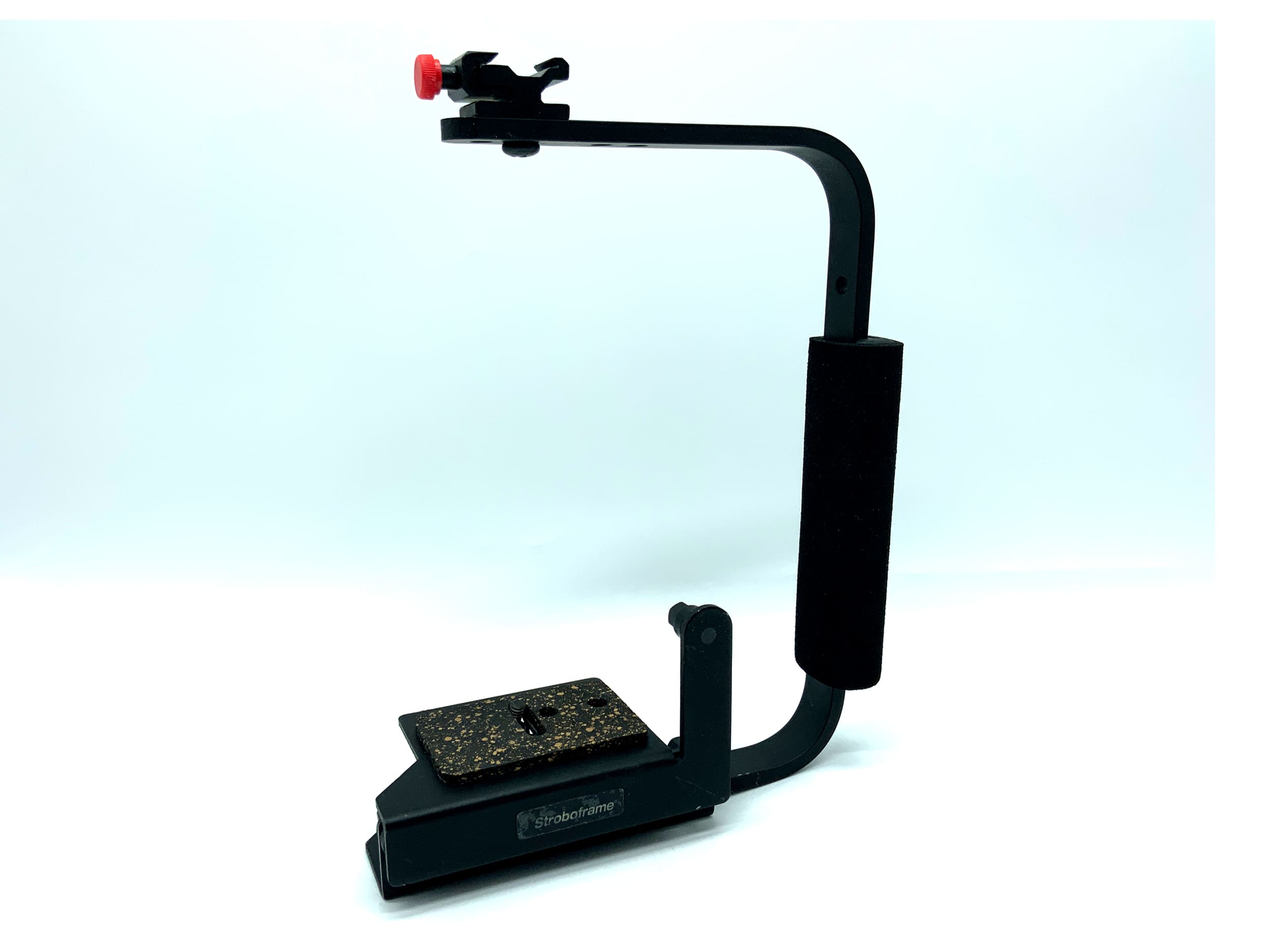 Poignée Stroboframe 310-900 pour la plupart des reflex 35 mm + support pliable 6x4,5 cm
