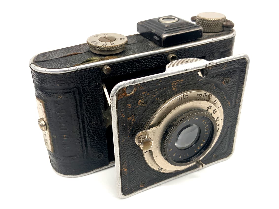 Appareil photo pliant Foth Derby avec objectif Anastigmat 50 mm 1:3,5 analogique