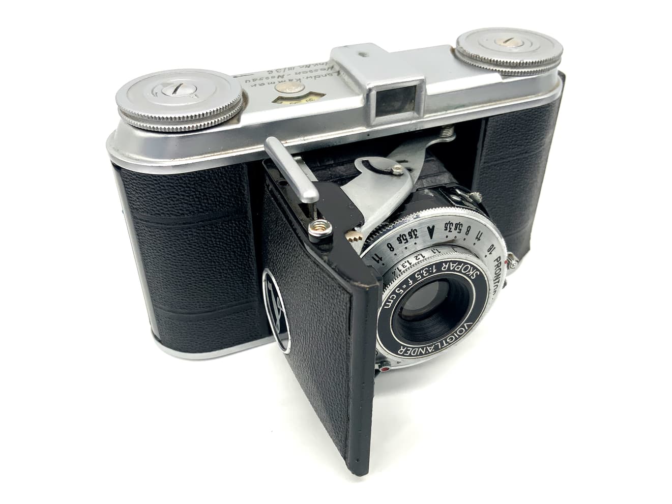 Voigtländer Vito Klappkamera mit Skopar 5cm 1:3.5 Prontor II Analogkamera
