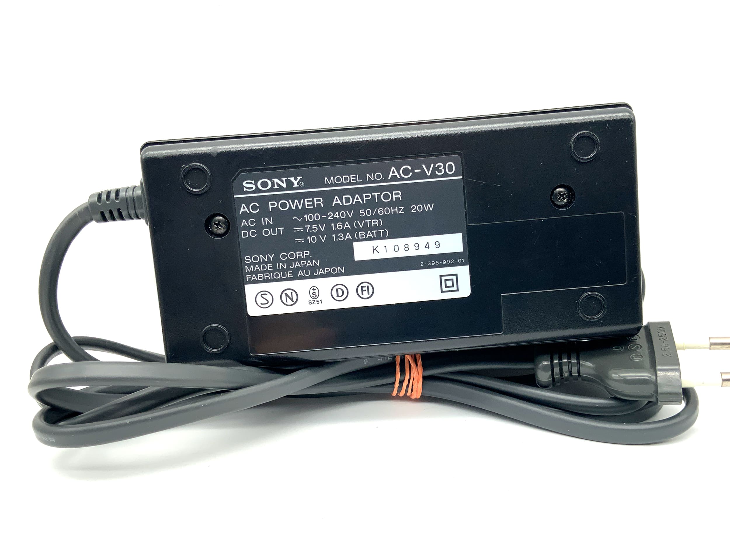 Chargeur secteur Sony AC-V30 pour batteries NP-55 et NP-77