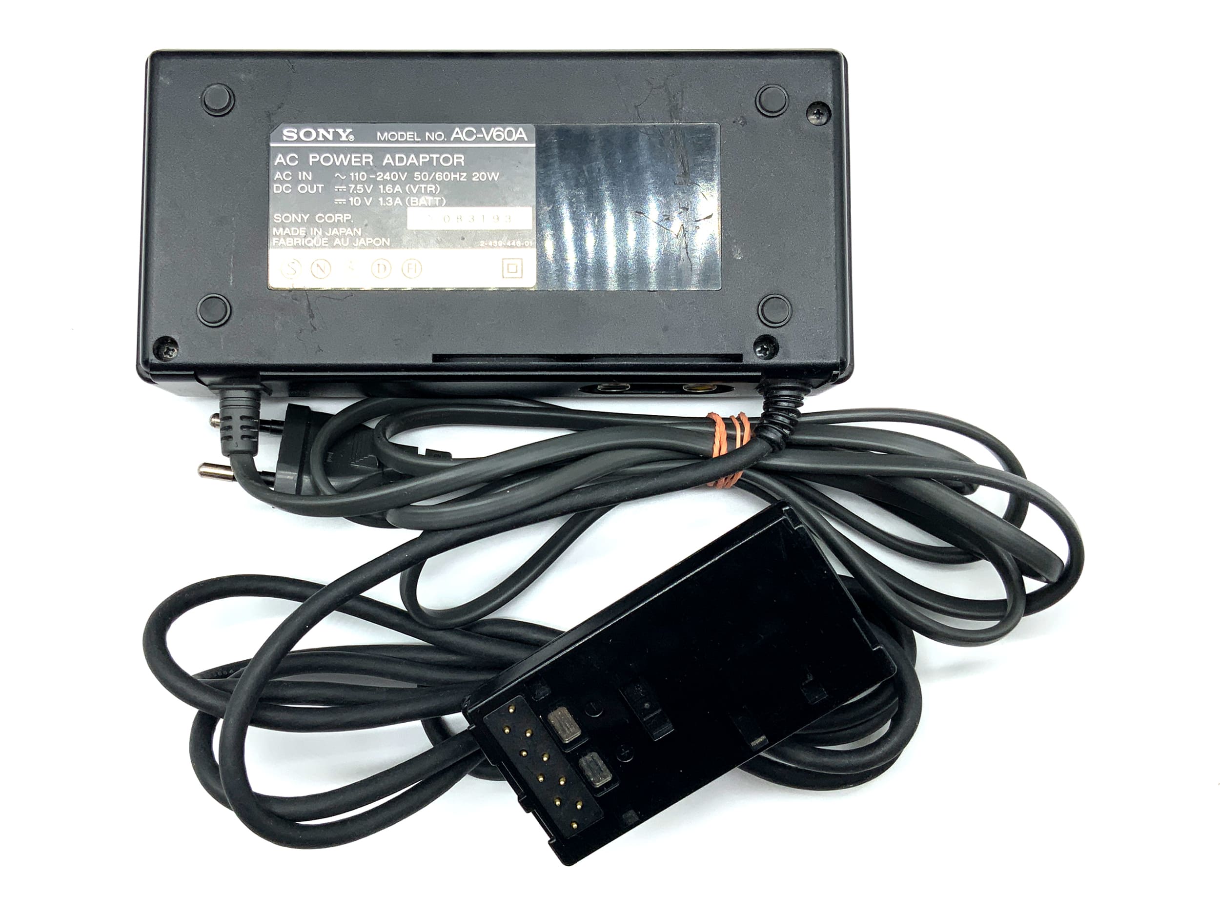 Chargeur Sony AC-V60A NP-55|NP-66|NP-66H|NP-77|NP-77H