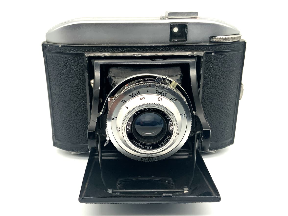 Gerlach Trixette Klappkamera mit Super-Anastigmat 7,5cm 1:5.6 Analogkamera