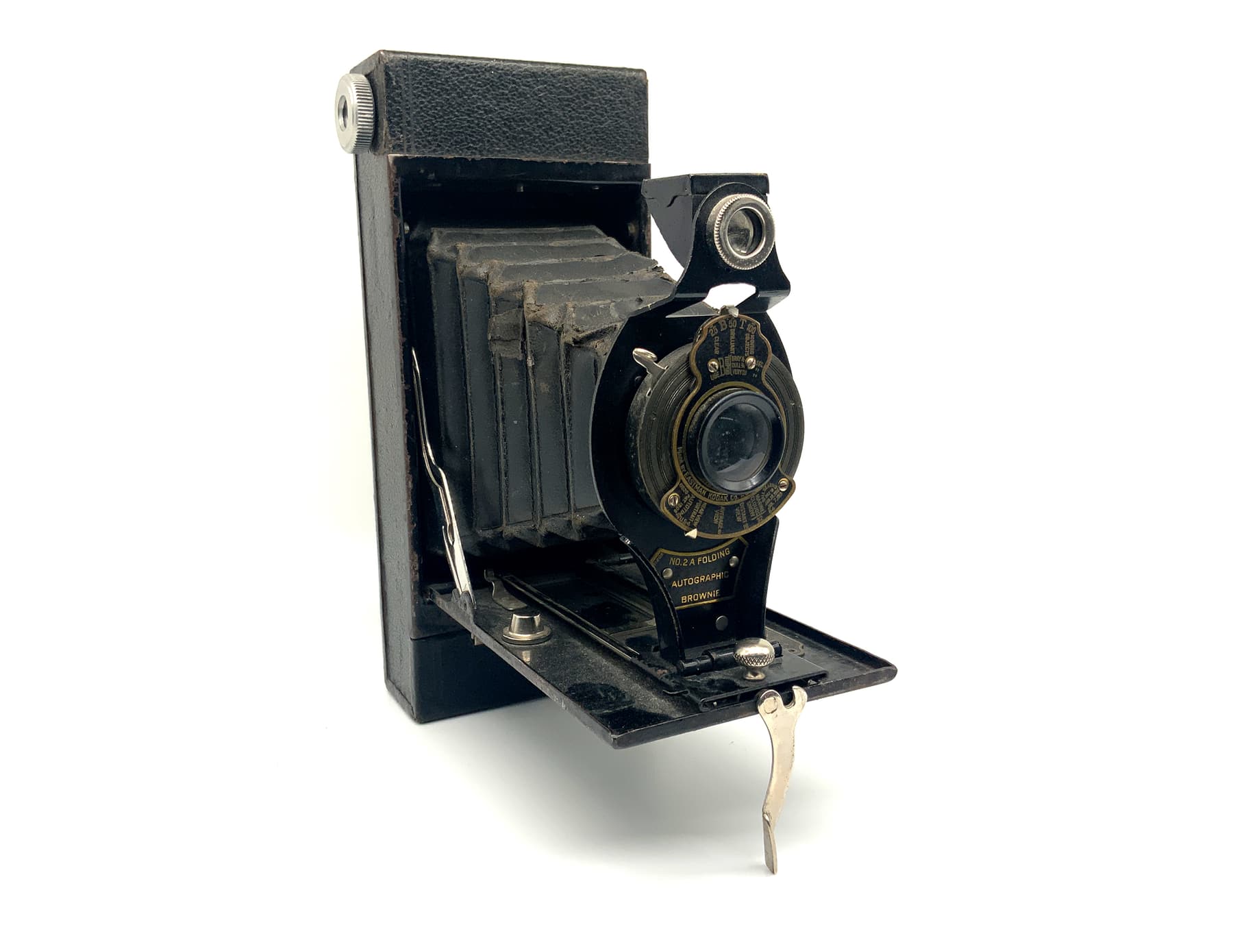 Kodak No. 2A Folding Autographic Brownie mit Bausch & Lomb Rapid Rectilinear
