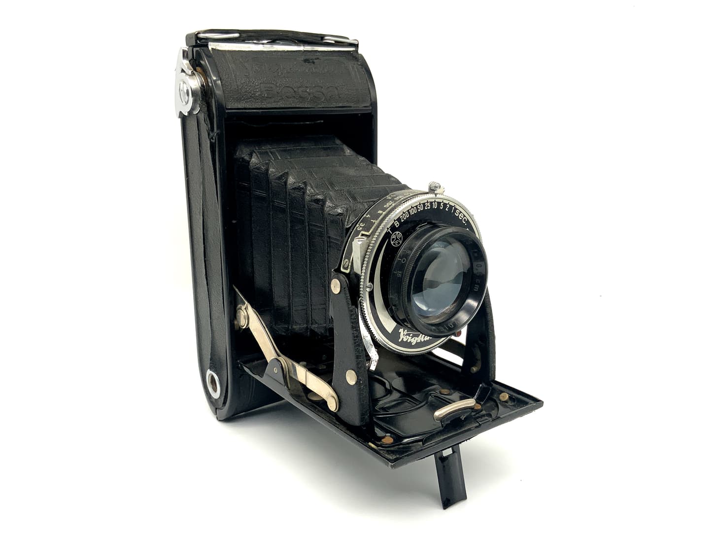 Voigtländer Bessa Klappkamera mit Skopar 10,5cm 1:3.5 bleibt offen! Analogkamera