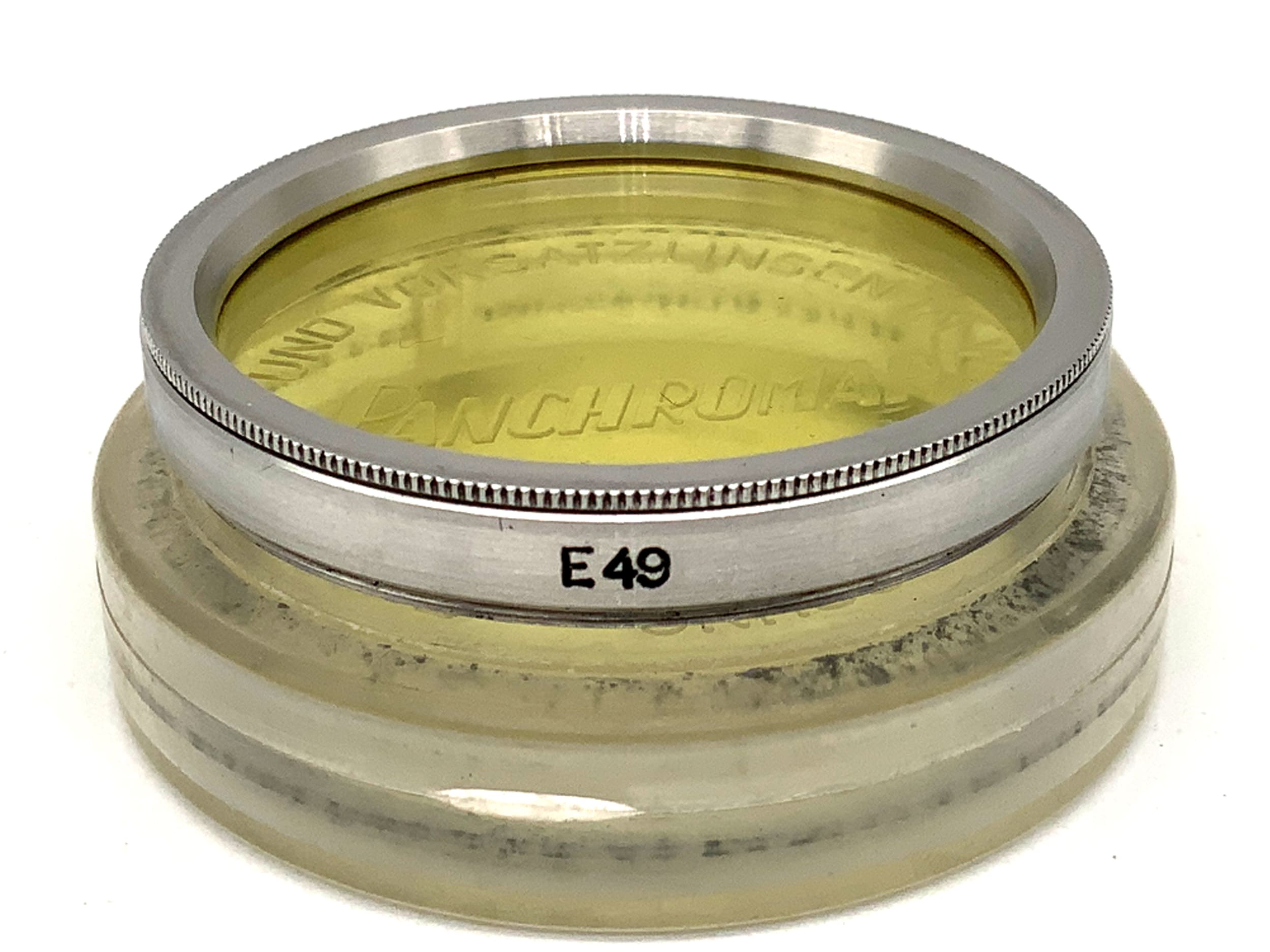 Filtre de couleur Panchromar jaune clair E49, filetage de 49 mm