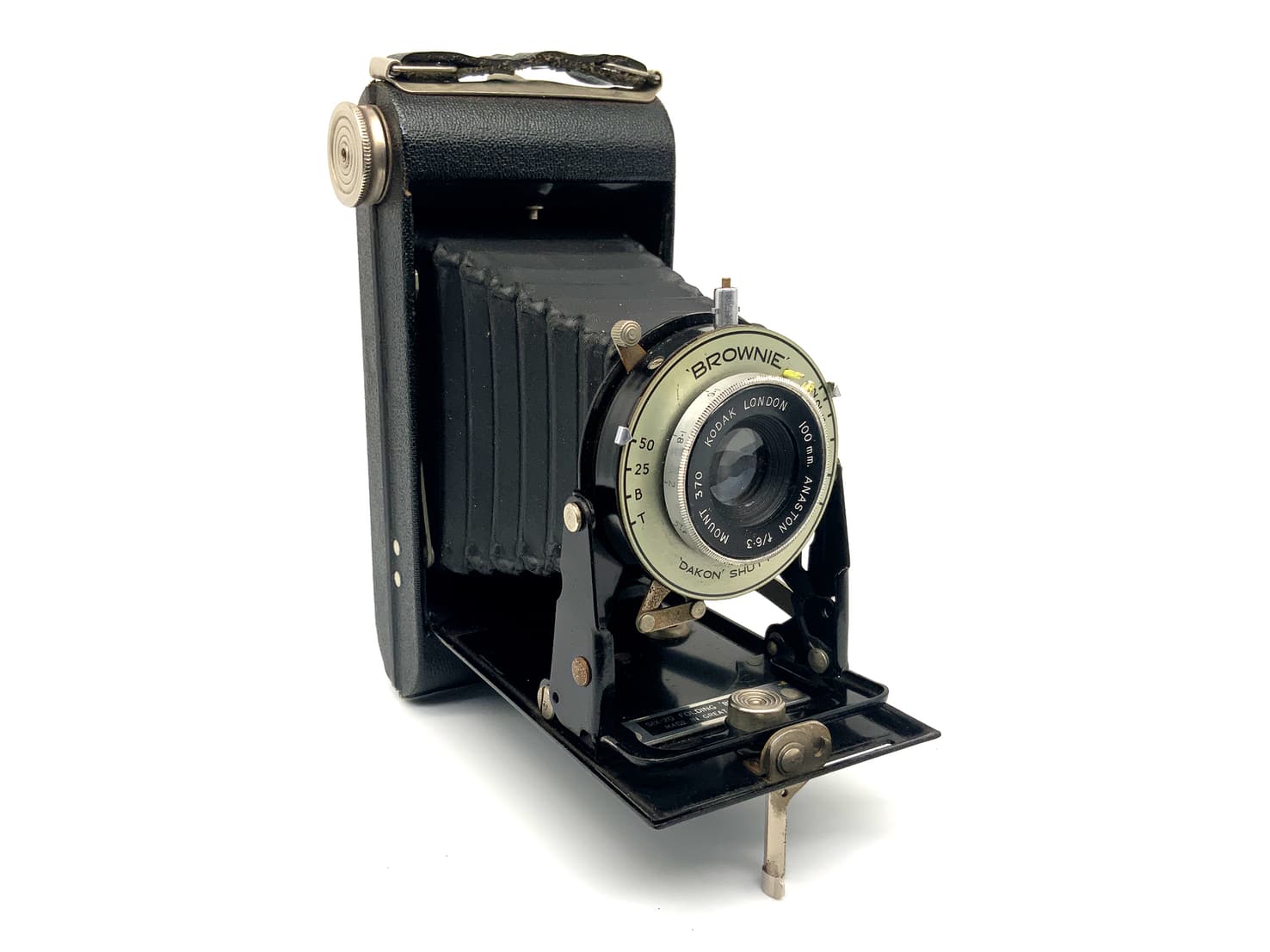 Eastman Kodak SIX-20 Folding Brownie Klappkamera Anaston 100mm 1:6.3 Mount 370