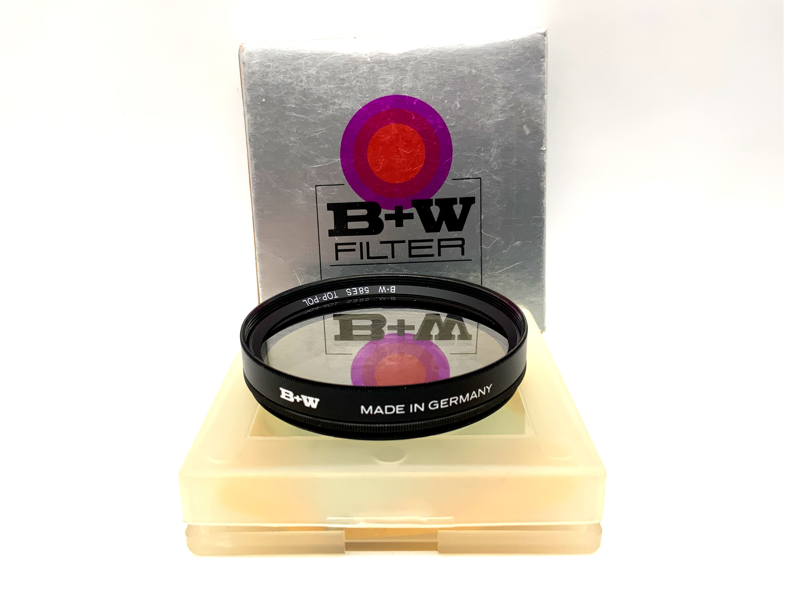 Filtre polarisant B+W 58ES Top-Pol dans son emballage d'origine, filetage circulaire de 58 mm